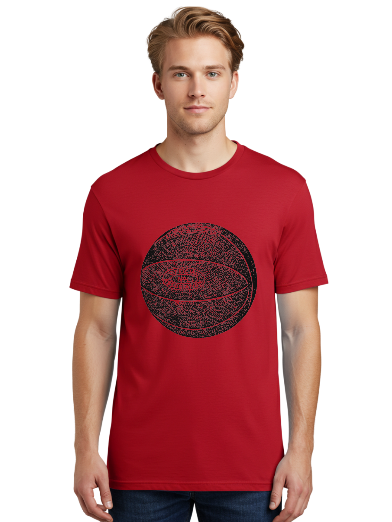 Old School Ball Men'S Graphic Tee, 100% Cotton, Comfortable Casual Summer Wear, Machine Washable, Nba Basketball, Official League Ball, Textured Surface, Athletic Equipment, Sports Gear, Basketball Design, Sports Logo, Professional Basketball Aae554