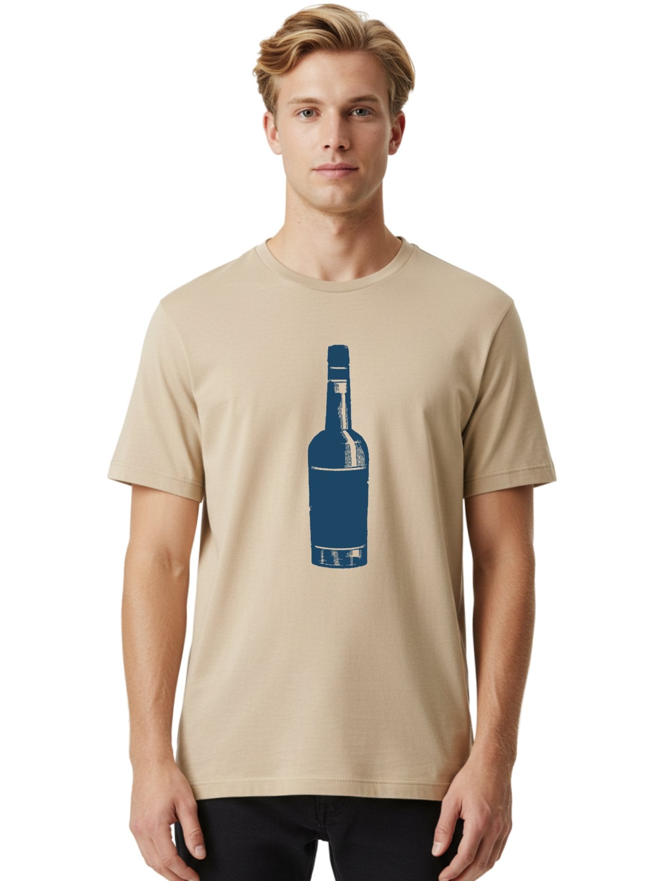 Old World Liquor Men'S Graphic Tee, 100% Cotton, Comfortable Casual Summer Wear, Machine Washable, Wine Bottle, Alcohol, Beverage, Glass Bottle, Wine Container, Luxury Drink, Fine Wine Aae560 28