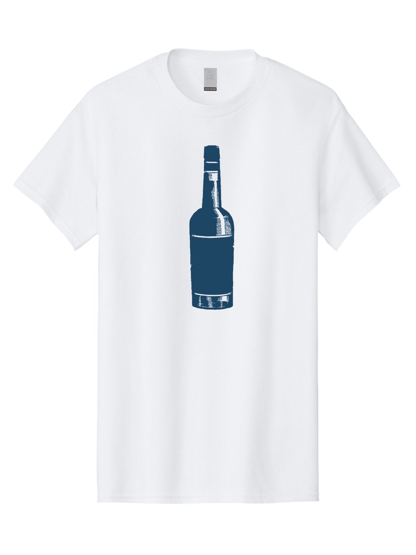 Old World Liquor Men'S Graphic Tee, 100% Cotton, Comfortable Casual Summer Wear, Machine Washable, Wine Bottle, Alcohol, Beverage, Glass Bottle, Wine Container, Luxury Drink, Fine Wine Aae560