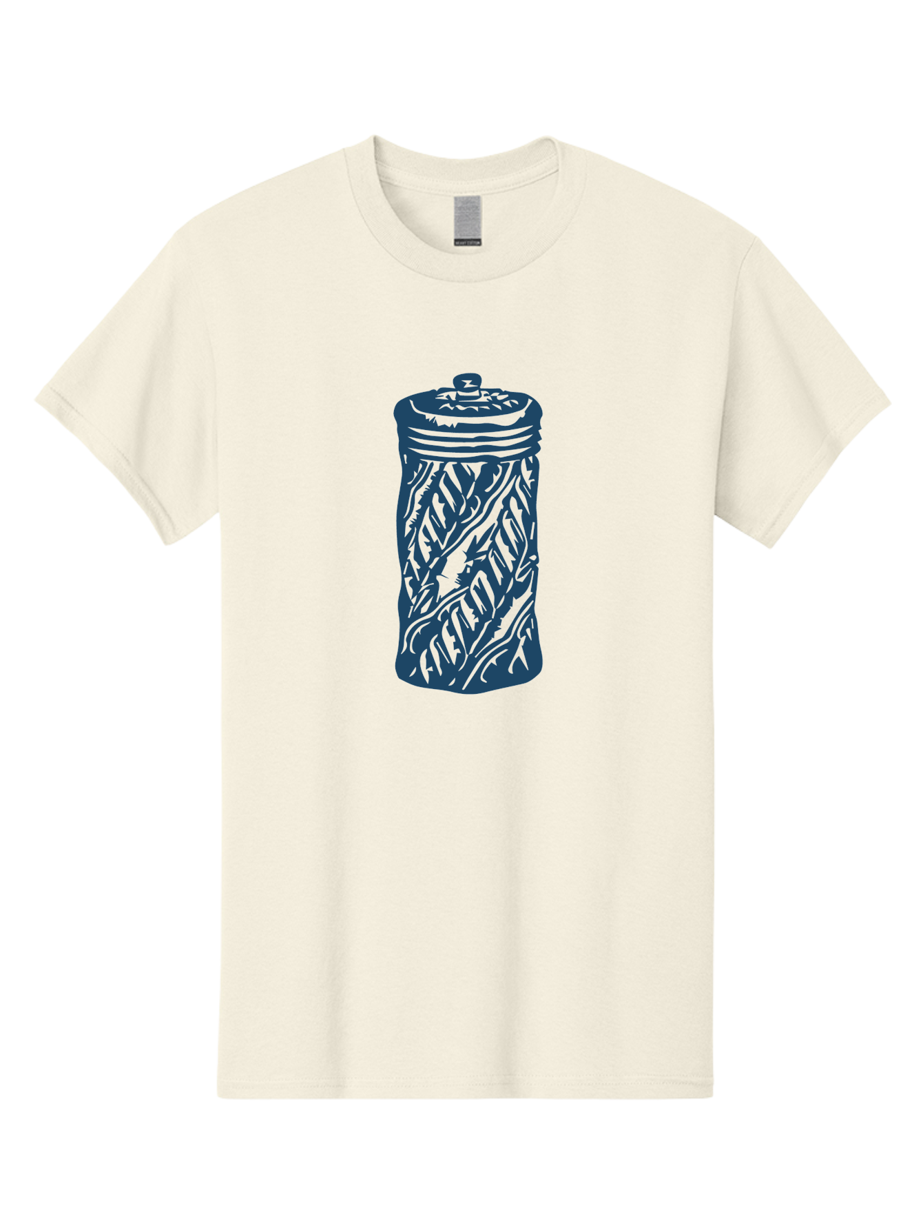 Old-Box Men'S Graphic Tee, 100% Cotton, Comfortable Casual Summer Wear, Machine Washable, Cookie Jar, Leaf Pattern, Kitchen Container, Tableware, Graphic Illustration, Abstract Leaf Design, Blue And Green Aae562 29