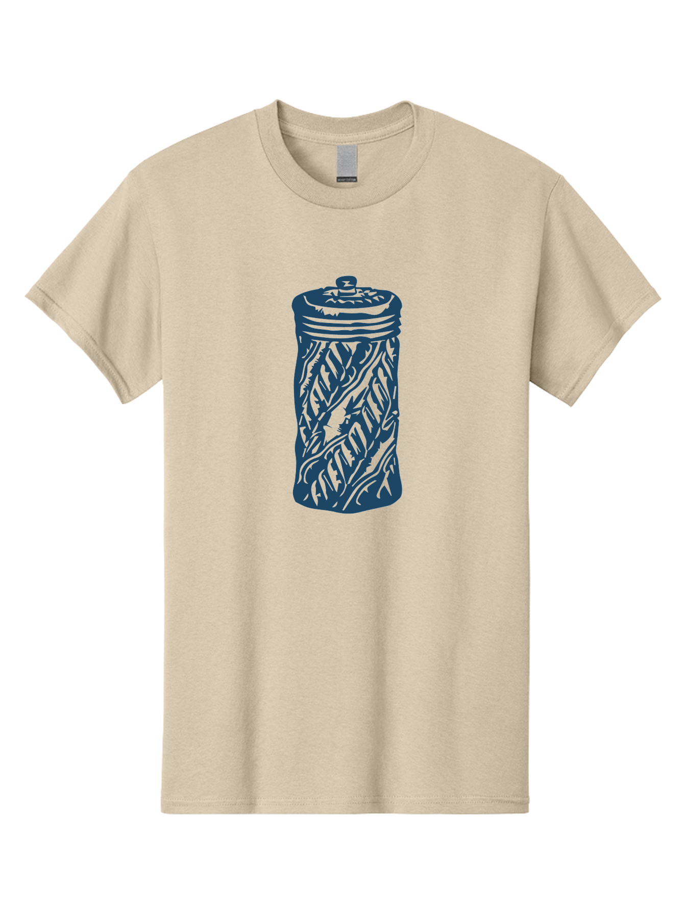 Old-Box Men'S Graphic Tee, 100% Cotton, Comfortable Casual Summer Wear, Machine Washable, Cookie Jar, Leaf Pattern, Kitchen Container, Tableware, Graphic Illustration, Abstract Leaf Design, Blue And Green Aae562 13