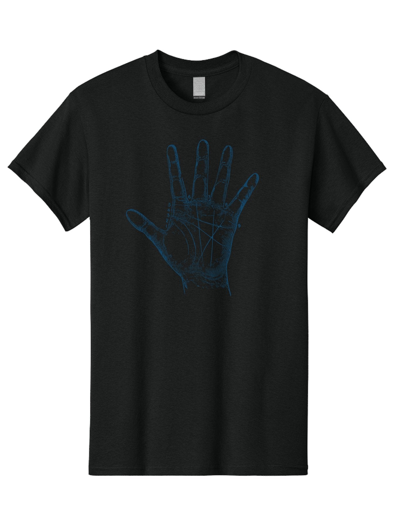 Palm Reading Men'S Graphic Tee, 100% Cotton, Comfortable Casual Summer Wear, Machine Washable, Palm Reading, Hand Analysis, Fortune Telling, Astrology, Mysticism, Palm Lines, Finger Numbers, Esoteric Art, Spiritual Symbolism Aae573 13