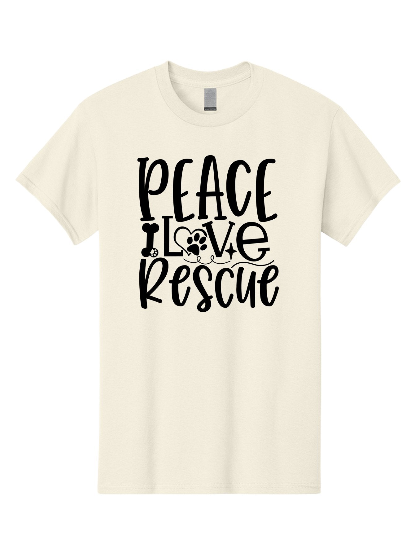 Peace Love Rescue Men'S Graphic Tee, 100% Cotton, Comfortable Casual Summer Wear, Machine Washable, Animal Rescue, Pet Adoption, Love For Pets, Peace And Love, Animal Welfare, Rescue Mission, Pet Love, Animal Shelter Aae578 11
