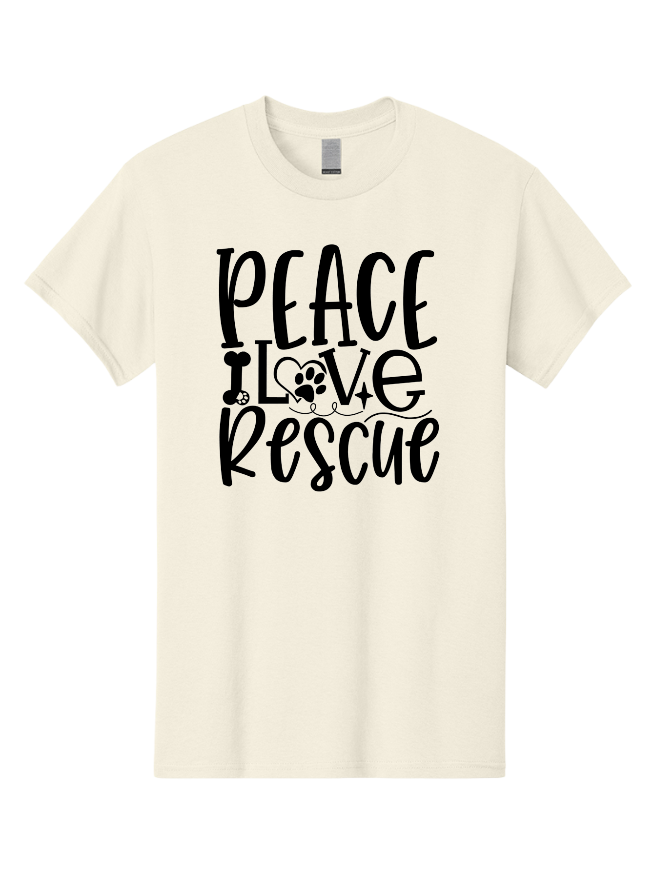 Peace Love Rescue Men'S Graphic Tee, 100% Cotton, Comfortable Casual Summer Wear, Machine Washable, Animal Rescue, Pet Adoption, Love For Pets, Peace And Love, Animal Welfare, Rescue Mission, Pet Love, Animal Shelter Aae578 13