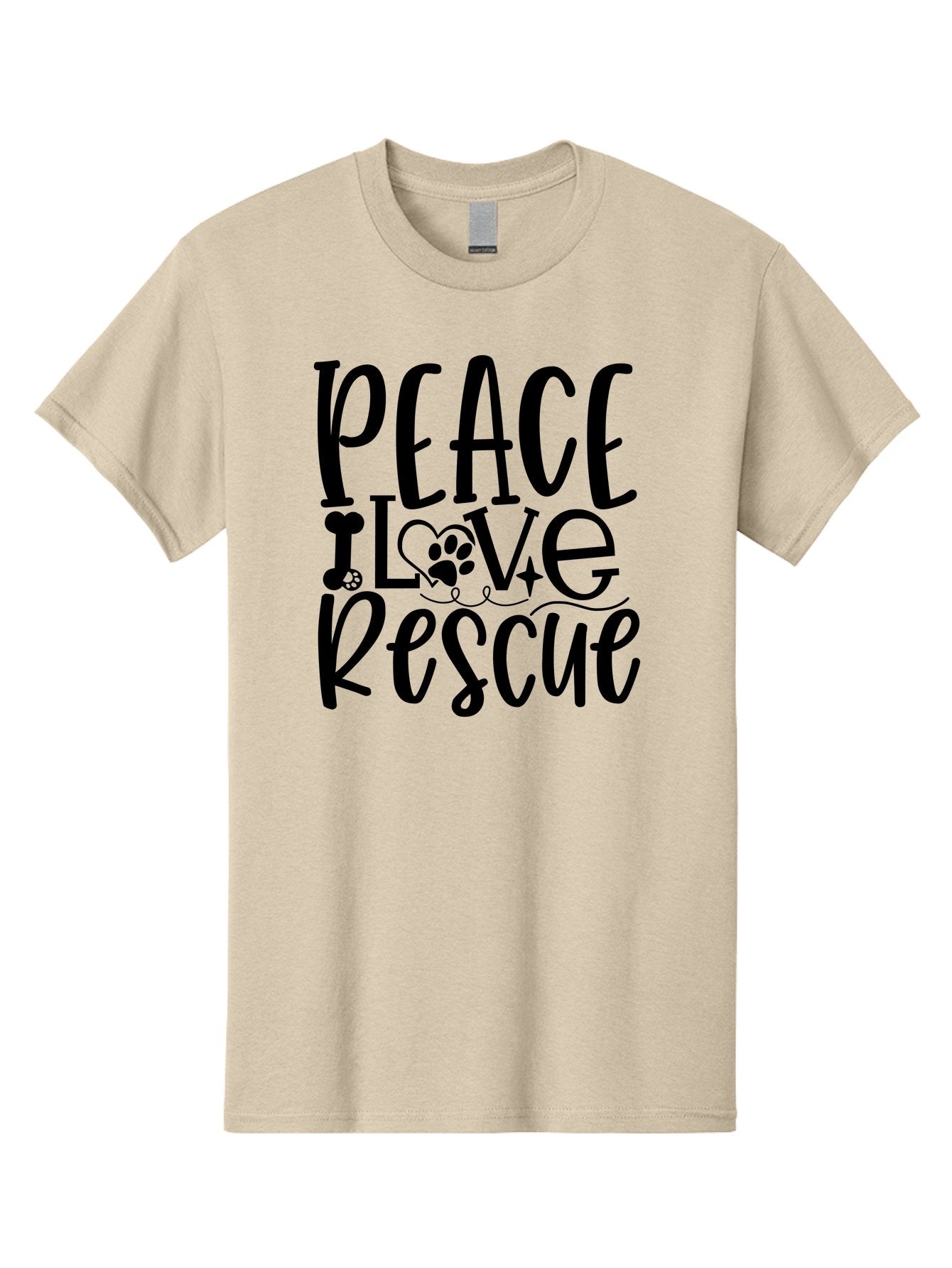 Peace Love Rescue Men'S Graphic Tee, 100% Cotton, Comfortable Casual Summer Wear, Machine Washable, Animal Rescue, Pet Adoption, Love For Pets, Peace And Love, Animal Welfare, Rescue Mission, Pet Love, Animal Shelter Aae578 10