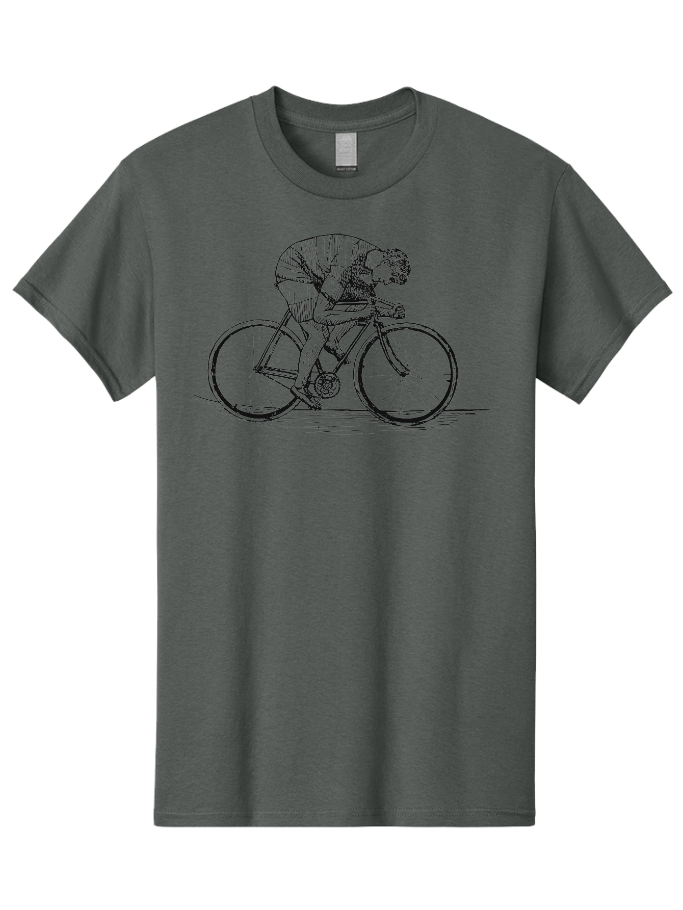 Pedal To Glory Men'S Graphic Tee, 100% Cotton, Comfortable Casual Summer Wear, Machine Washable, Cyclist In Action, Cycling Enthusiast, Road Bike, Athletic Pose, Dynamic Movement, Fitness Activity, Sports Illustration, Vintage Style Aae579 19