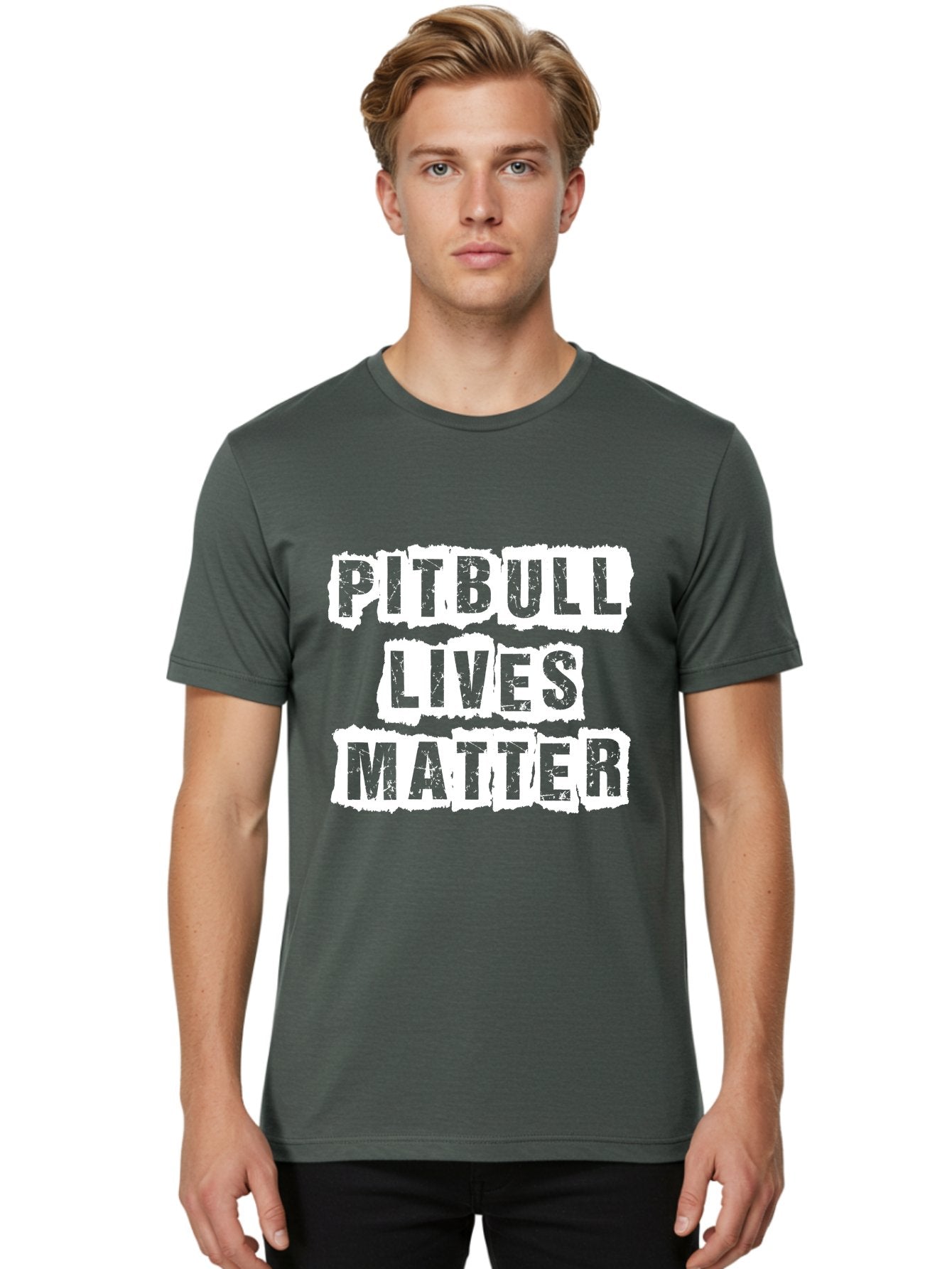 Pitbull Lives Matter Men'S Graphic Tee, 100% Cotton, Comfortable Casual Summer Wear, Machine Washable, Pitbull Awareness, Dog Advocacy, Pitbull Lives Matter, Social Justice, Animal Rights, Dog Lovers, Pitbull Support, Advocacy Campaign Aae582 23