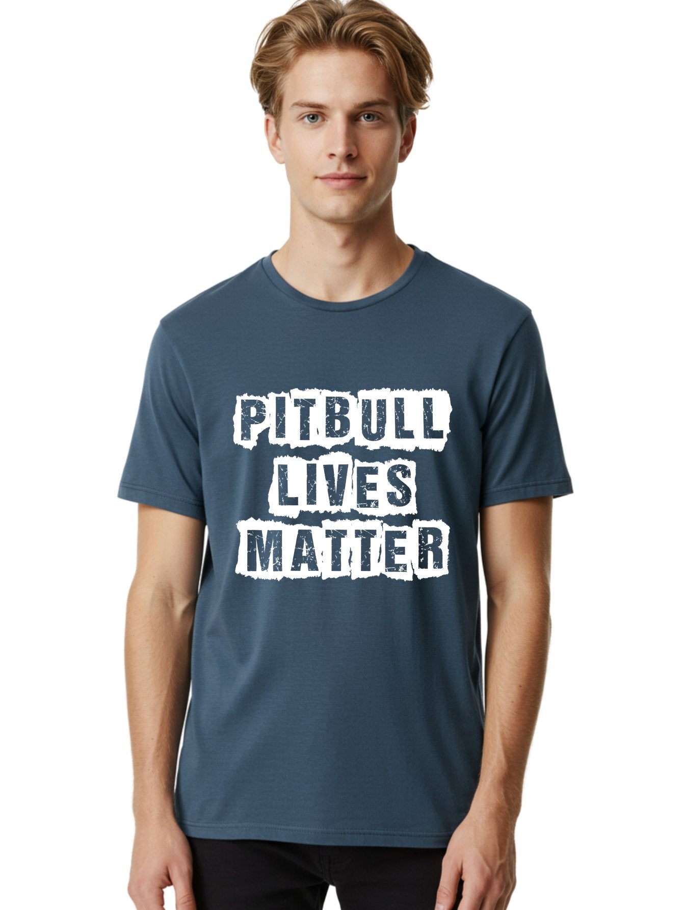 Pitbull Lives Matter Men'S Graphic Tee, 100% Cotton, Comfortable Casual Summer Wear, Machine Washable, Pitbull Awareness, Dog Advocacy, Pitbull Lives Matter, Social Justice, Animal Rights, Dog Lovers, Pitbull Support, Advocacy Campaign Aae582 27