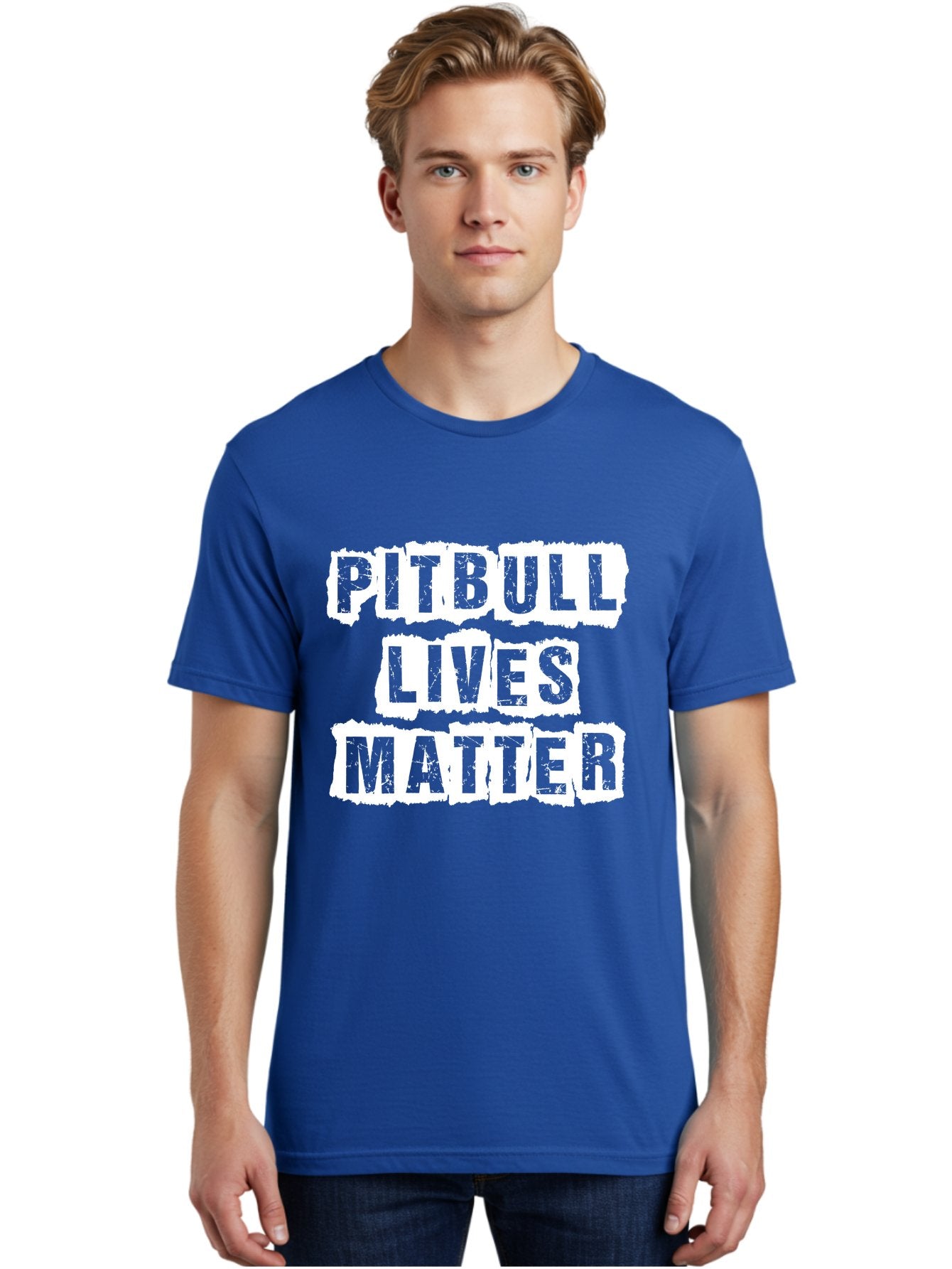 Pitbull Lives Matter Men'S Graphic Tee, 100% Cotton, Comfortable Casual Summer Wear, Machine Washable, Pitbull Awareness, Dog Advocacy, Pitbull Lives Matter, Social Justice, Animal Rights, Dog Lovers, Pitbull Support, Advocacy Campaign Aae582 28