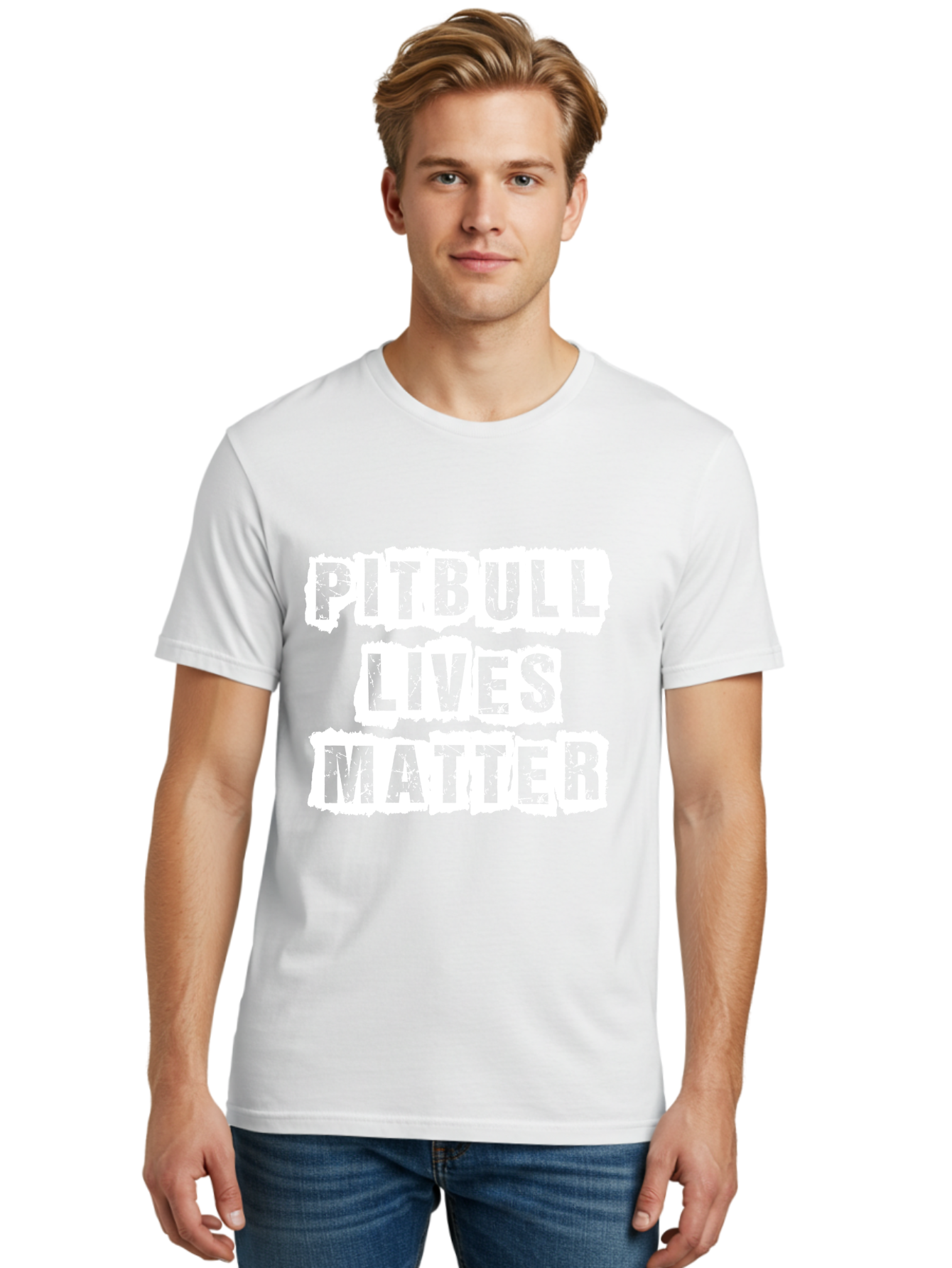 Pitbull Lives Matter Men'S Graphic Tee, 100% Cotton, Comfortable Casual Summer Wear, Machine Washable, Pitbull Awareness, Dog Advocacy, Pitbull Lives Matter, Social Justice, Animal Rights, Dog Lovers, Pitbull Support, Advocacy Campaign Aae582 14