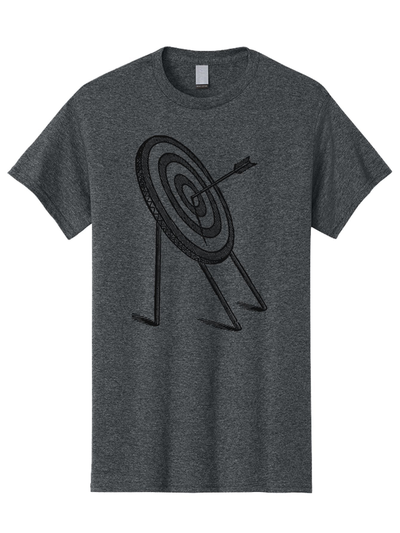 Point Of Impact Men'S Graphic Tee, 100% Cotton, Comfortable Casual Summer Wear, Machine Washable, Target Practice, Archery Skills, Direct Hit, Precision Shooting, Bullseye, Focused Aim, Arrow In Target, Goal Achievement, Success Symbol Aae583 6