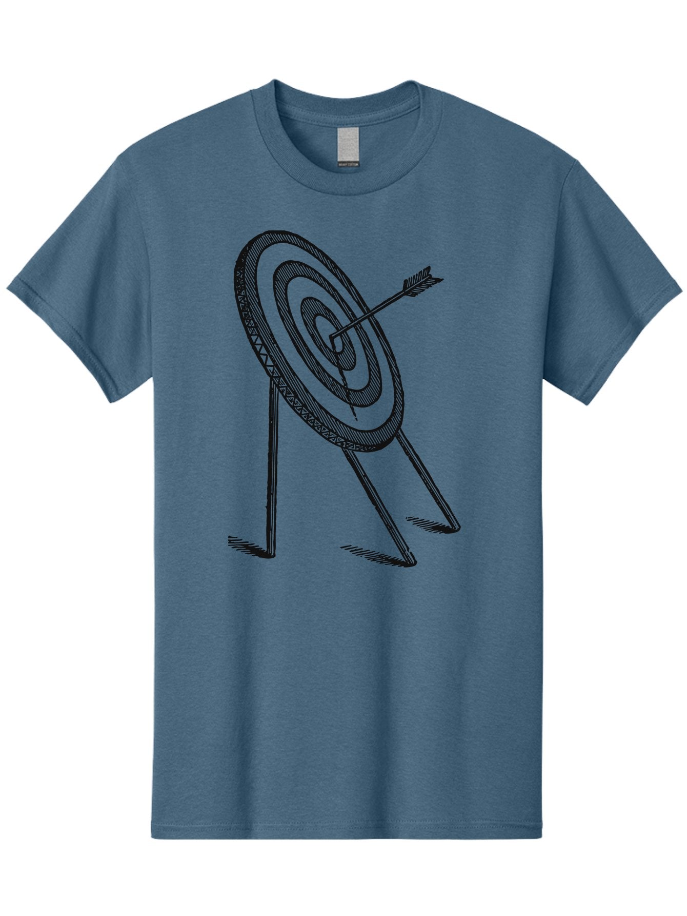 Point Of Impact Men'S Graphic Tee, 100% Cotton, Comfortable Casual Summer Wear, Machine Washable, Target Practice, Archery Skills, Direct Hit, Precision Shooting, Bullseye, Focused Aim, Arrow In Target, Goal Achievement, Success Symbol Aae583 11