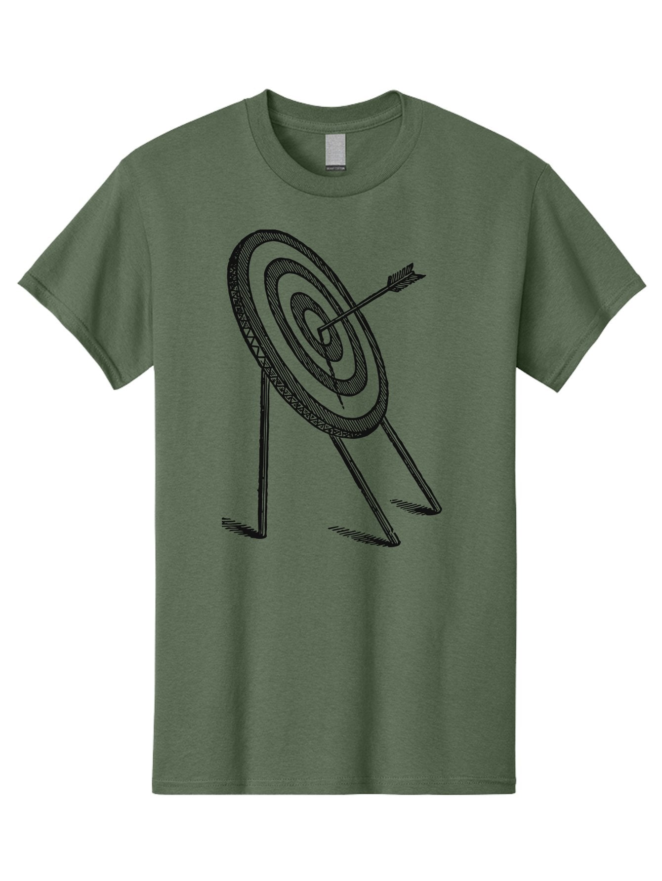 Point Of Impact Men'S Graphic Tee, 100% Cotton, Comfortable Casual Summer Wear, Machine Washable, Target Practice, Archery Skills, Direct Hit, Precision Shooting, Bullseye, Focused Aim, Arrow In Target, Goal Achievement, Success Symbol Aae583 8