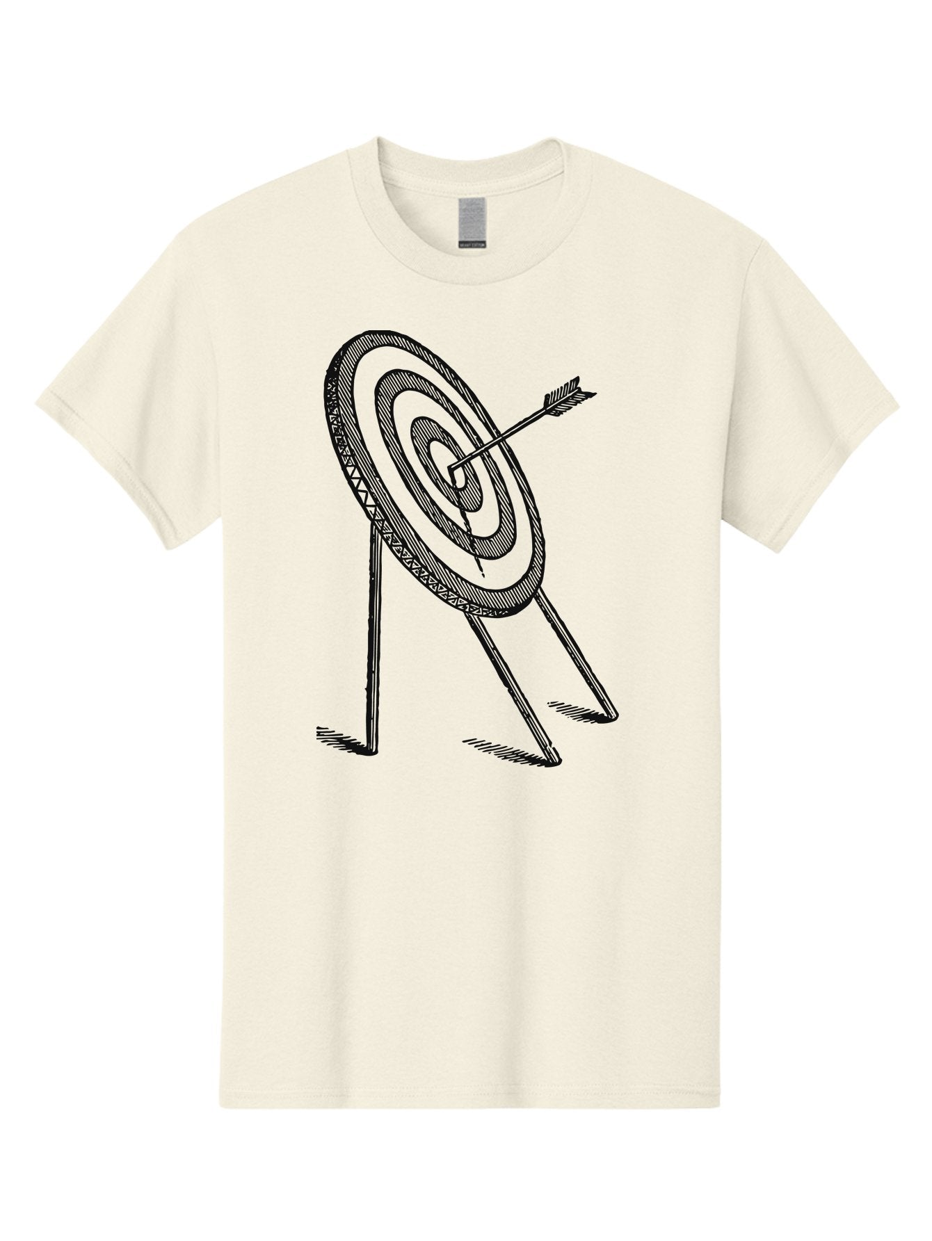 Point Of Impact Men'S Graphic Tee, 100% Cotton, Comfortable Casual Summer Wear, Machine Washable, Target Practice, Archery Skills, Direct Hit, Precision Shooting, Bullseye, Focused Aim, Arrow In Target, Goal Achievement, Success Symbol Aae583 13