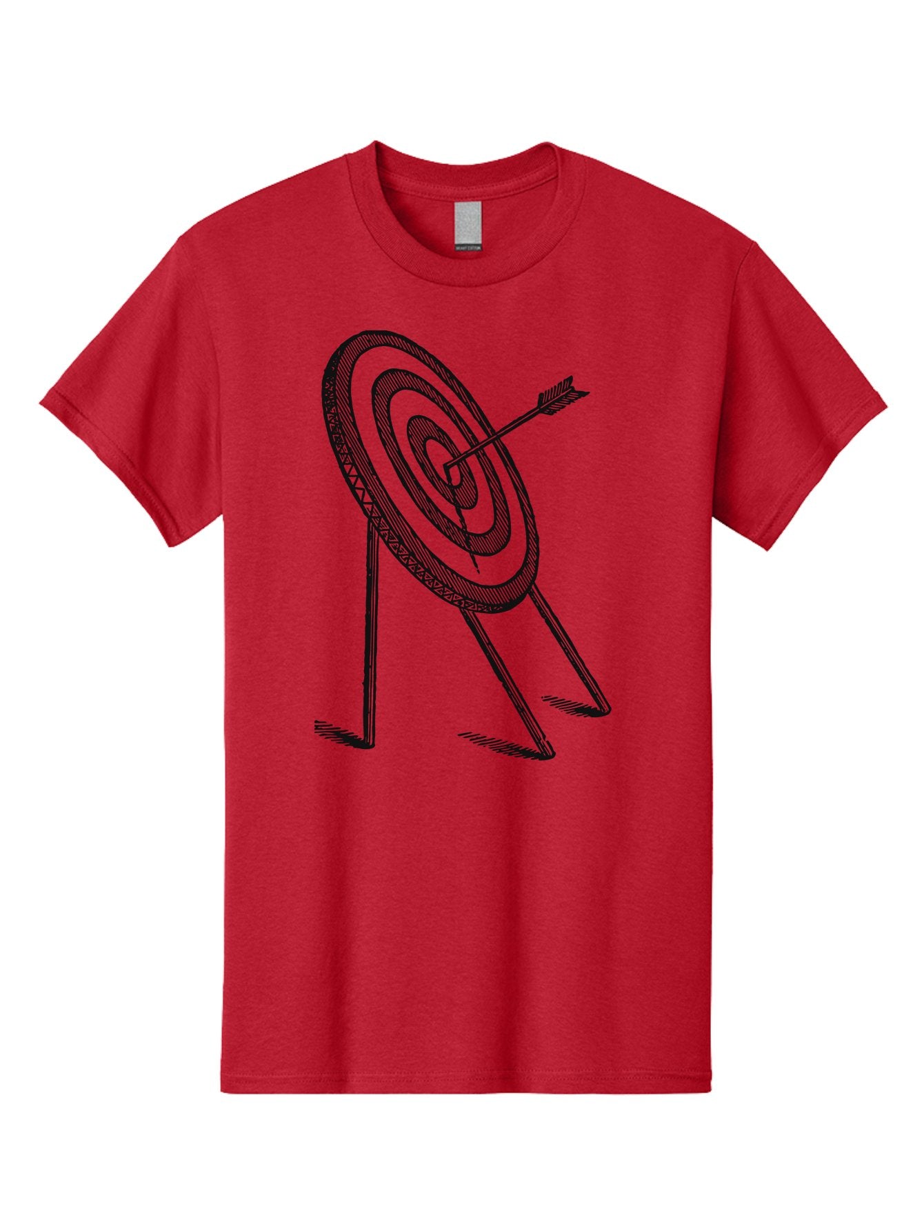 Point Of Impact Men'S Graphic Tee, 100% Cotton, Comfortable Casual Summer Wear, Machine Washable, Target Practice, Archery Skills, Direct Hit, Precision Shooting, Bullseye, Focused Aim, Arrow In Target, Goal Achievement, Success Symbol Aae583 14
