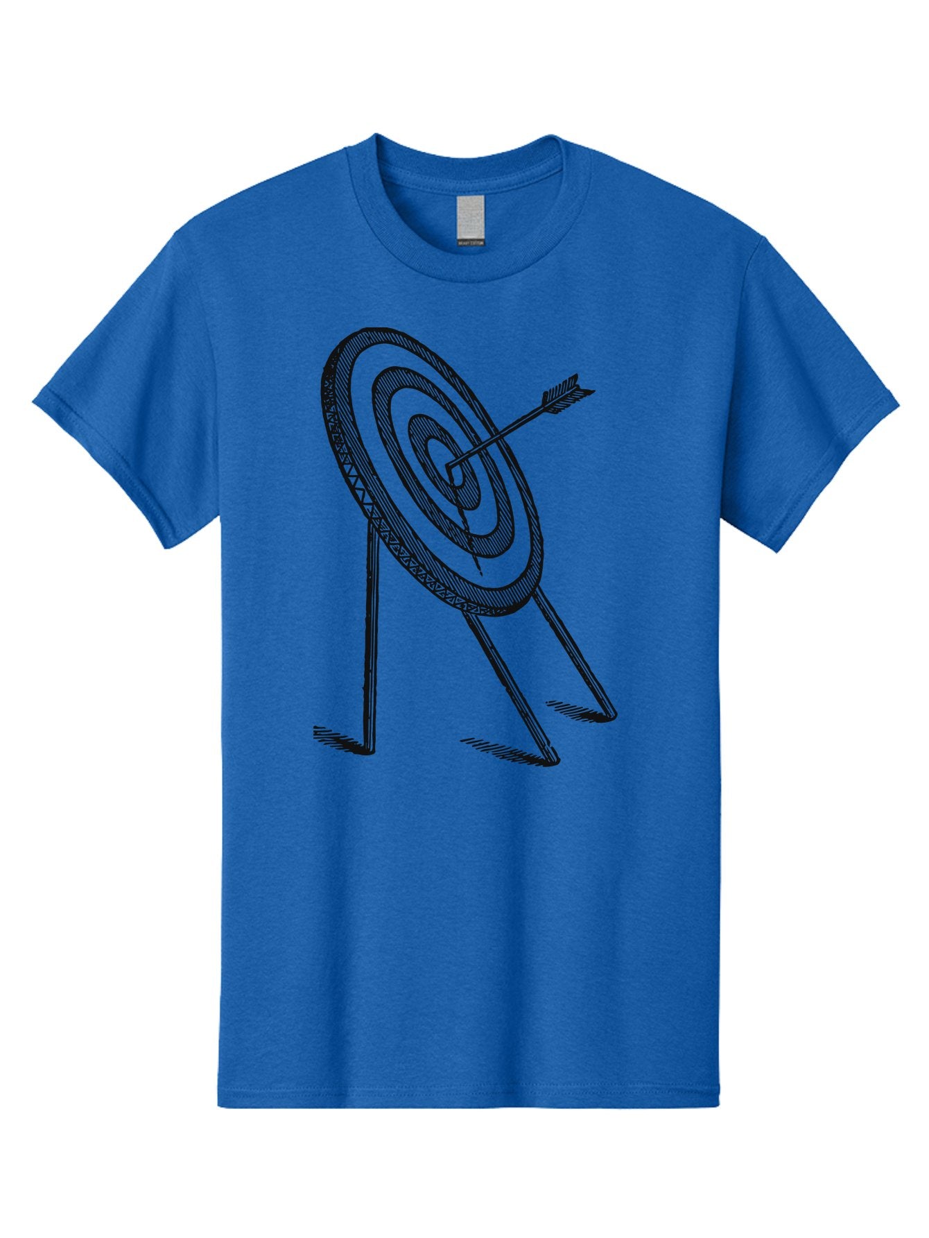 Point Of Impact Men'S Graphic Tee, 100% Cotton, Comfortable Casual Summer Wear, Machine Washable, Target Practice, Archery Skills, Direct Hit, Precision Shooting, Bullseye, Focused Aim, Arrow In Target, Goal Achievement, Success Symbol Aae583 7