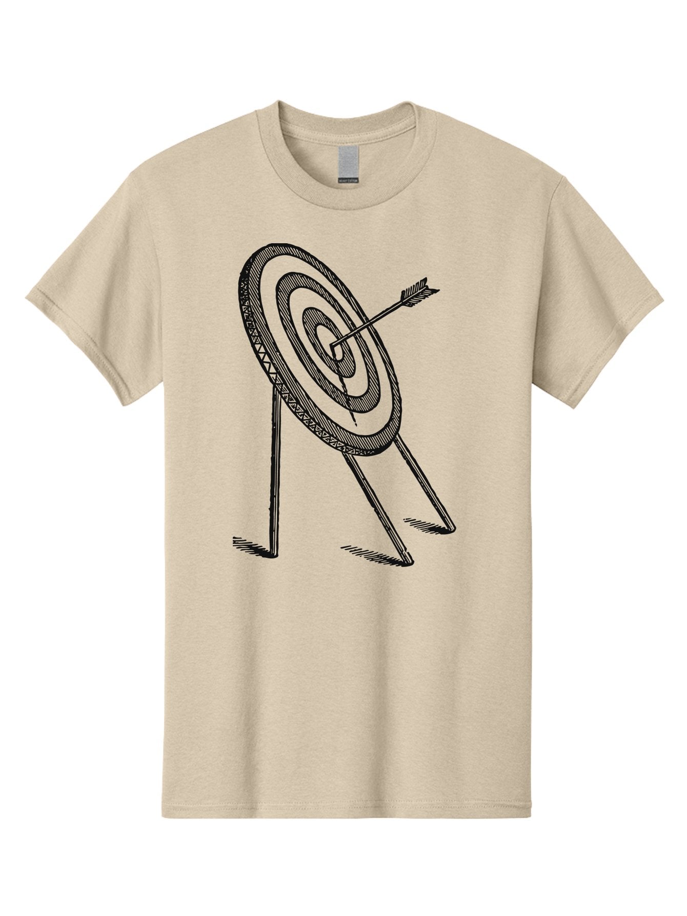 Point Of Impact Men'S Graphic Tee, 100% Cotton, Comfortable Casual Summer Wear, Machine Washable, Target Practice, Archery Skills, Direct Hit, Precision Shooting, Bullseye, Focused Aim, Arrow In Target, Goal Achievement, Success Symbol Aae583 5