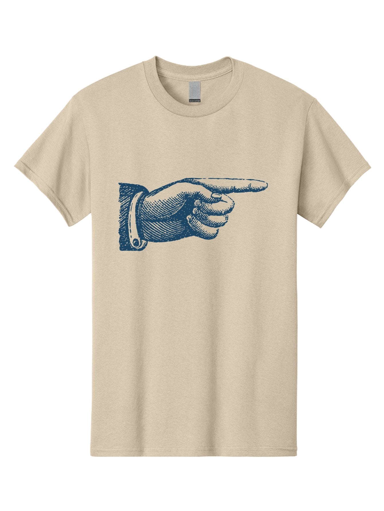 Pointing Finger Men'S Graphic Tee, 100% Cotton, Comfortable Casual Summer Wear, Machine Washable, Hand Pointing, Finger Pointing, Direction Indicator, Gesture, Illustration, Hand Gesture, Pointing Finger, Direction Sign Aae584 13