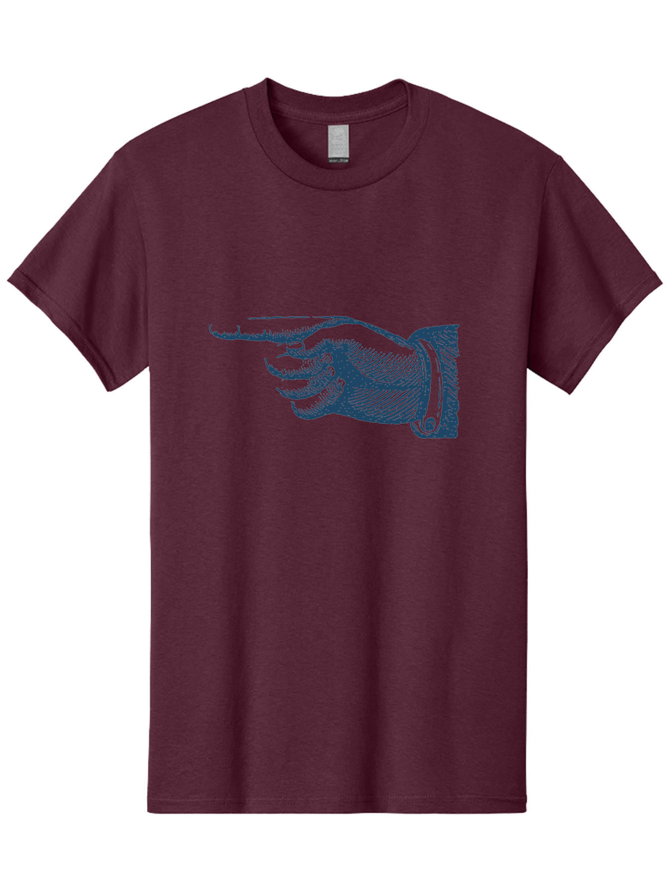 Pointing Finger 2 Men'S Graphic Tee, 100% Cotton, Comfortable Casual Summer Wear, Machine Washable, Hand Pointing, Index Finger Extended, Vintage Illustration, Pointing Gesture, Illustration Art, Classic Design, Direction Indicator, Aae585 27