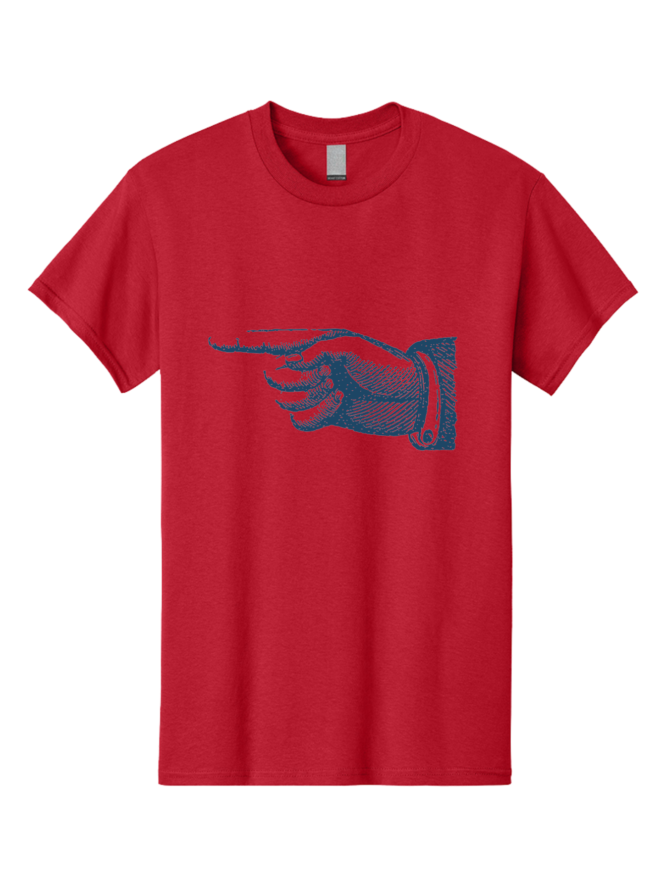 Pointing Finger 2 Men'S Graphic Tee, 100% Cotton, Comfortable Casual Summer Wear, Machine Washable, Hand Pointing, Index Finger Extended, Vintage Illustration, Pointing Gesture, Illustration Art, Classic Design, Direction Indicator, Aae585 19