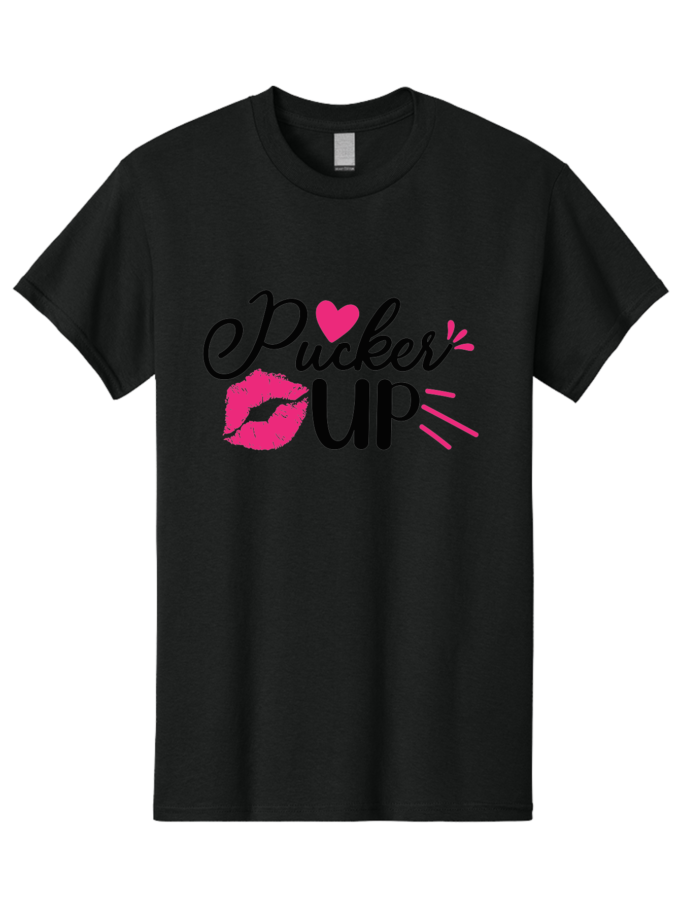 Pucker Up Men'S Graphic Tee, 100% Cotton, Comfortable Casual Summer Wear, Machine Washable, Pucker Up, Kiss Lips, Lipstick Kiss, Heart Shape, Love Symbol, Romantic Gesture, Playful Phrase, Bold Typography Aae596 13