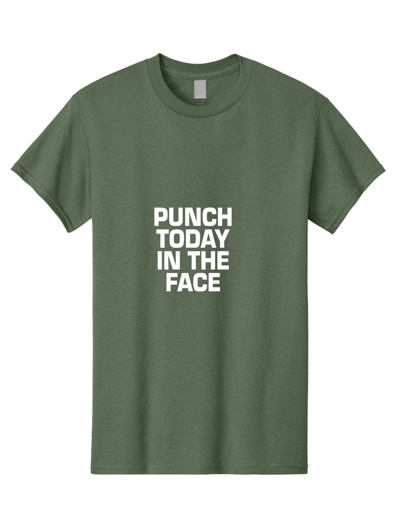 Punch Today In The Face Men'S Graphic Tee, 100% Cotton, Comfortable Casual Summer Wear, Machine Washable, Motivational Quote, Punch Today In The Face, Bold Typography, White Text, Inspirational Phrase, Modern Design, Strong Statement, Aae600 15