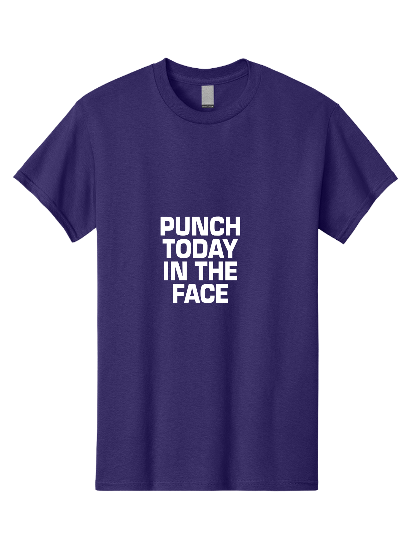 Punch Today In The Face Men'S Graphic Tee, 100% Cotton, Comfortable Casual Summer Wear, Machine Washable, Motivational Quote, Punch Today In The Face, Bold Typography, White Text, Inspirational Phrase, Modern Design, Strong Statement, Aae600 19