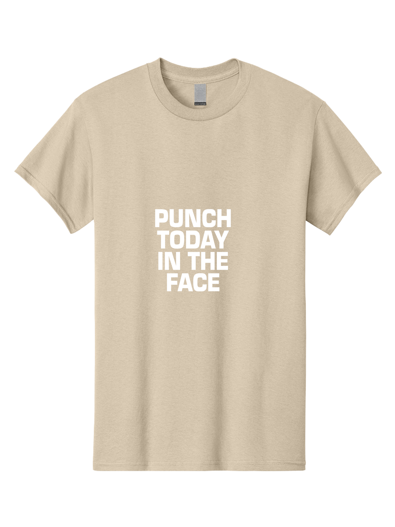 Punch Today In The Face Men'S Graphic Tee, 100% Cotton, Comfortable Casual Summer Wear, Machine Washable, Motivational Quote, Punch Today In The Face, Bold Typography, White Text, Inspirational Phrase, Modern Design, Strong Statement, Aae600 21