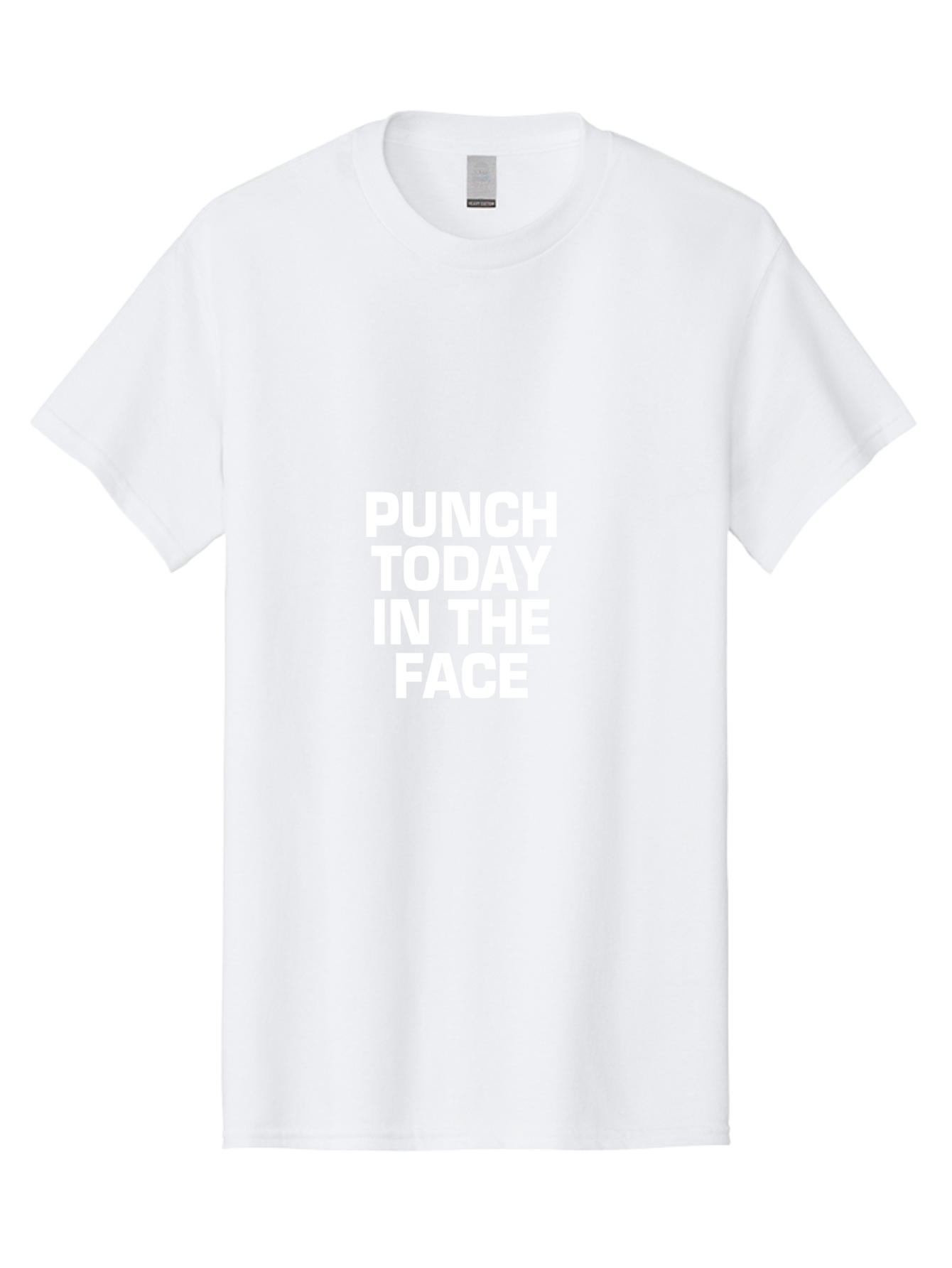 Punch Today In The Face Men'S Graphic Tee, 100% Cotton, Comfortable Casual Summer Wear, Machine Washable, Motivational Quote, Punch Today In The Face, Bold Typography, White Text, Inspirational Phrase, Modern Design, Strong Statement, Aae600 9
