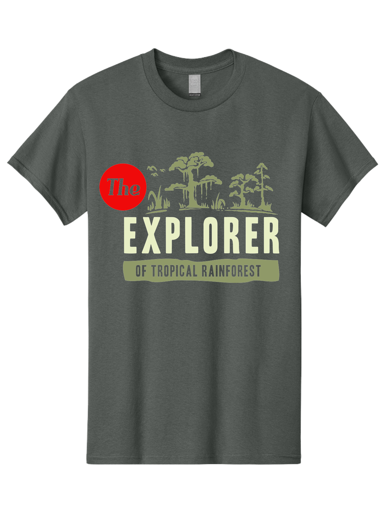 Rainforest Explorer Men'S Graphic Tee, 100% Cotton, Comfortable Casual Summer Wear, Machine Washable, Explorer, Tropical Rainforest, Expedition, Adventure Travel, Wilderness Exploration, Jungle Trek, Exotic Destinations, Eco-Tourism, Aae604 3