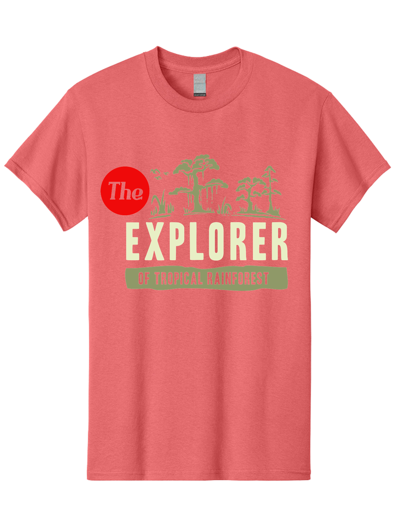 Rainforest Explorer Men'S Graphic Tee, 100% Cotton, Comfortable Casual Summer Wear, Machine Washable, Explorer, Tropical Rainforest, Expedition, Adventure Travel, Wilderness Exploration, Jungle Trek, Exotic Destinations, Eco-Tourism, Aae604 7