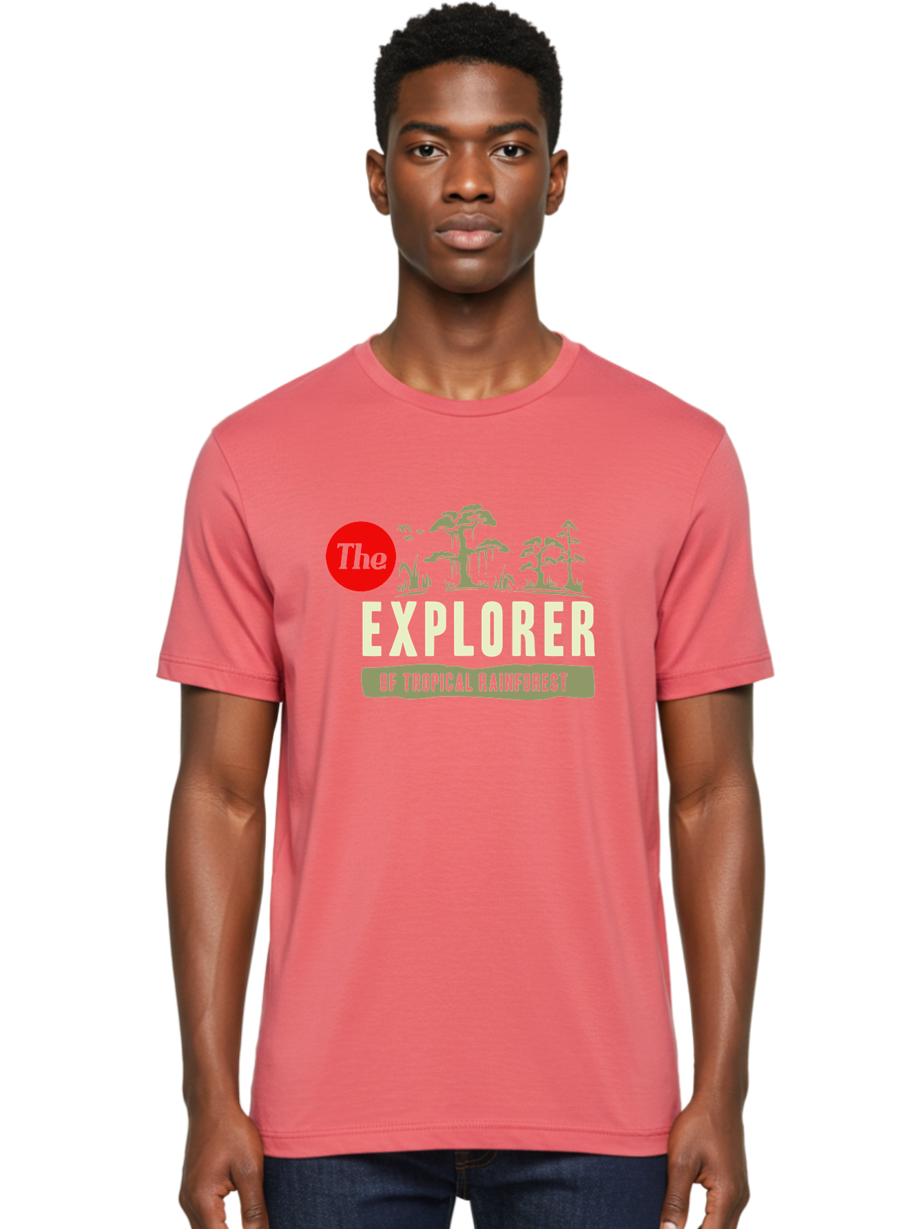 Rainforest Explorer Men'S Graphic Tee, 100% Cotton, Comfortable Casual Summer Wear, Machine Washable, Explorer, Tropical Rainforest, Expedition, Adventure Travel, Wilderness Exploration, Jungle Trek, Exotic Destinations, Eco-Tourism, Aae604 8