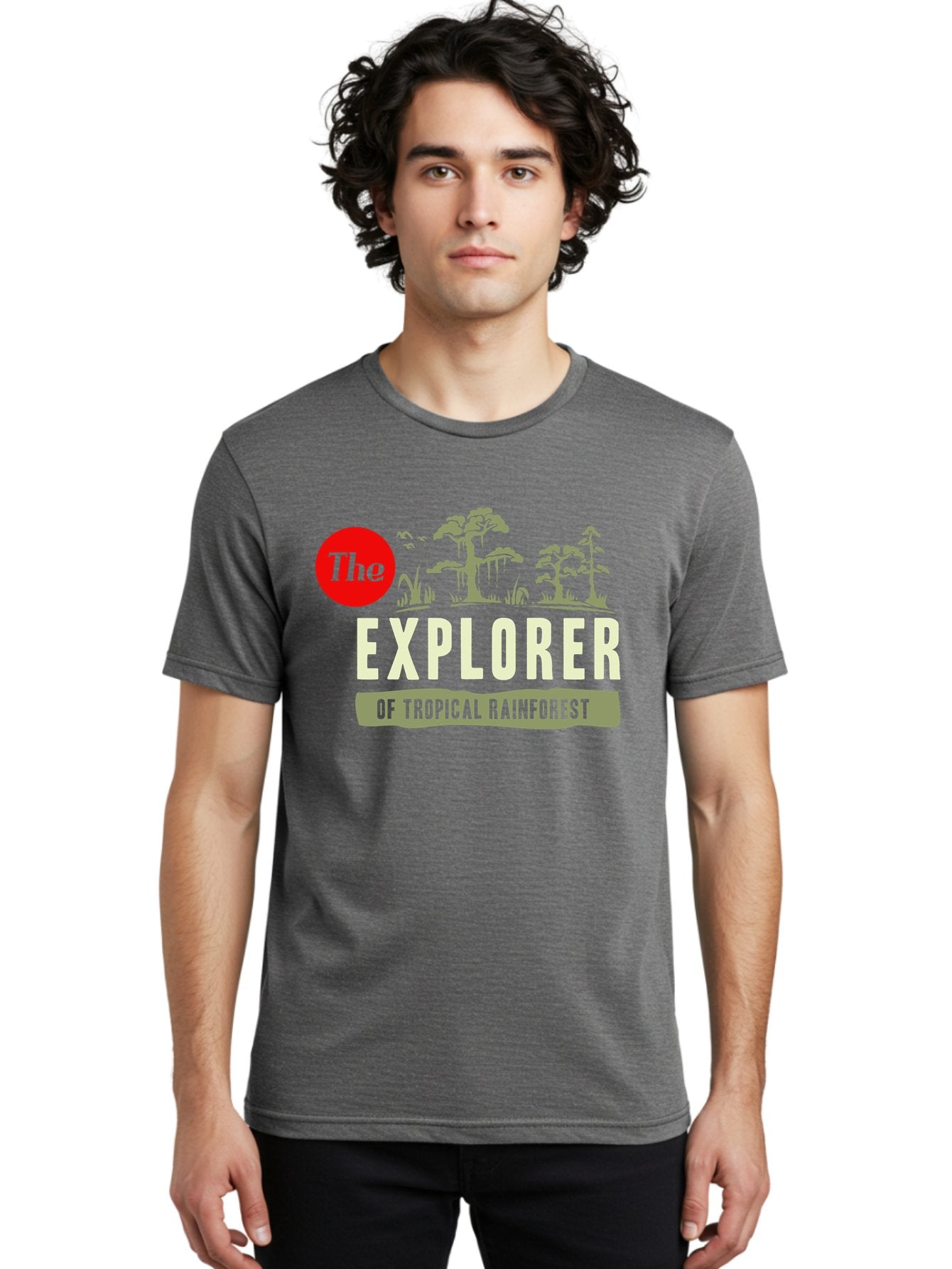 Rainforest Explorer Men'S Graphic Tee, 100% Cotton, Comfortable Casual Summer Wear, Machine Washable, Explorer, Tropical Rainforest, Expedition, Adventure Travel, Wilderness Exploration, Jungle Trek, Exotic Destinations, Eco-Tourism, Aae604 22