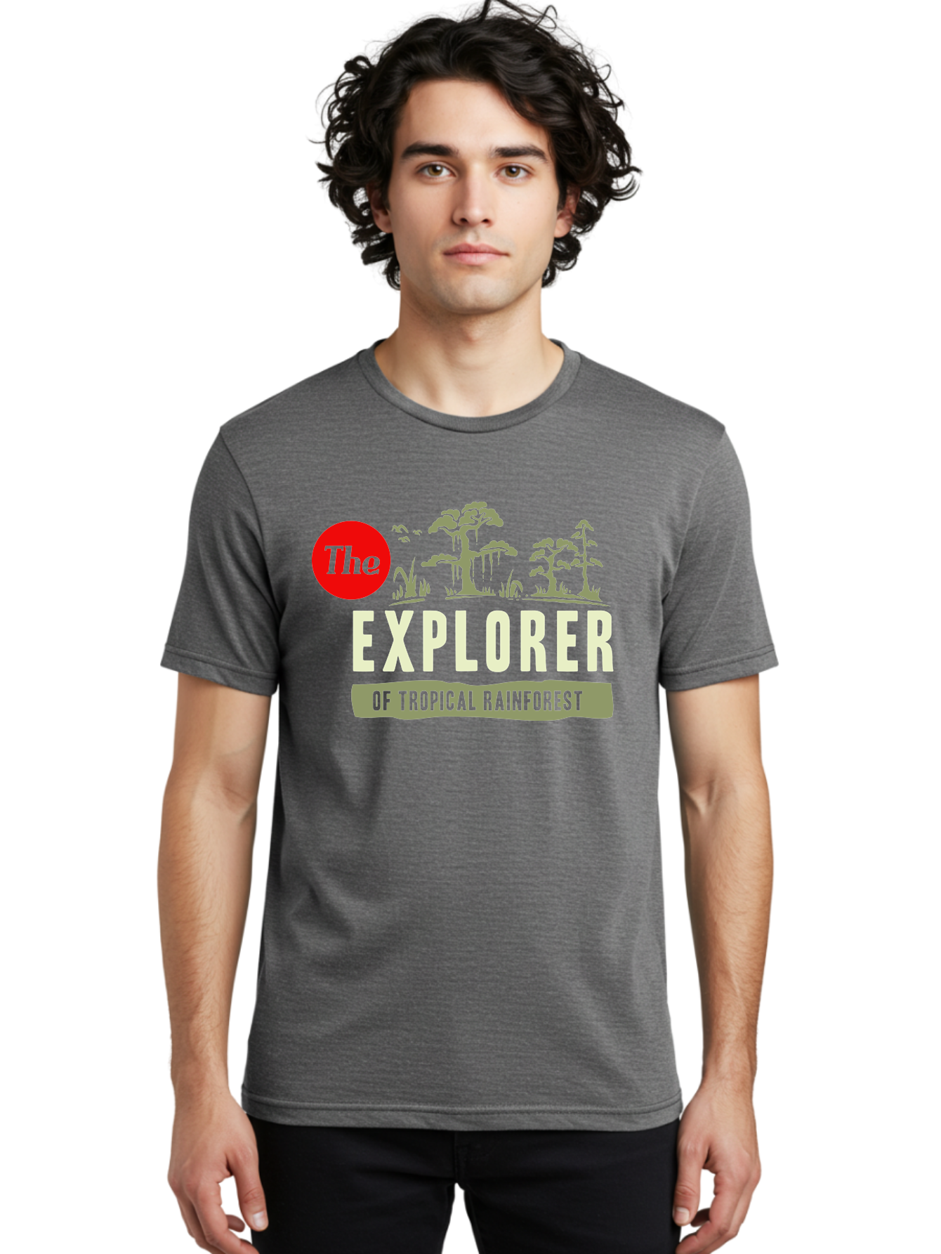 Rainforest Explorer Men'S Graphic Tee, 100% Cotton, Comfortable Casual Summer Wear, Machine Washable, Explorer, Tropical Rainforest, Expedition, Adventure Travel, Wilderness Exploration, Jungle Trek, Exotic Destinations, Eco-Tourism, Aae604 12