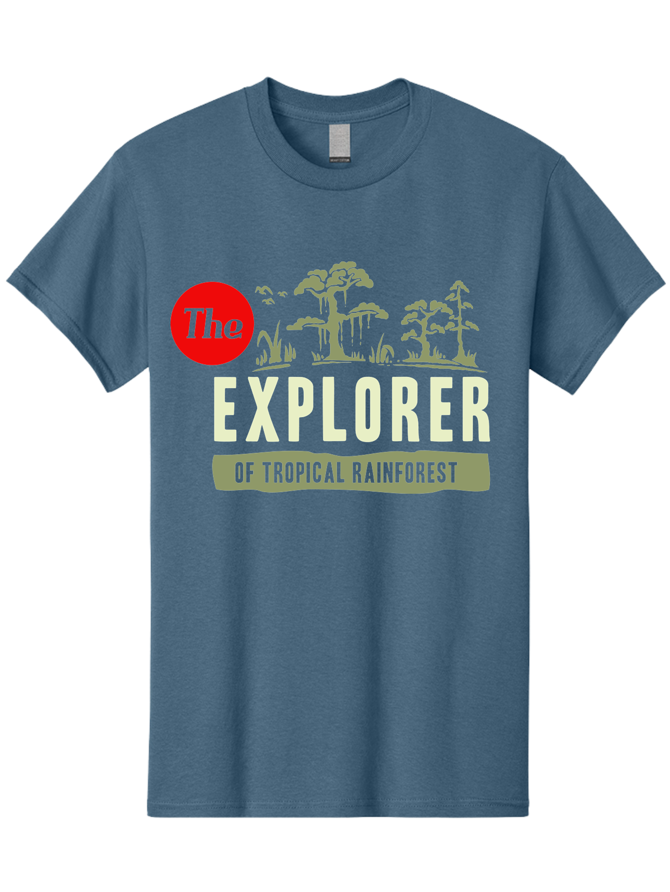 Rainforest Explorer Men'S Graphic Tee, 100% Cotton, Comfortable Casual Summer Wear, Machine Washable, Explorer, Tropical Rainforest, Expedition, Adventure Travel, Wilderness Exploration, Jungle Trek, Exotic Destinations, Eco-Tourism, Aae604 29