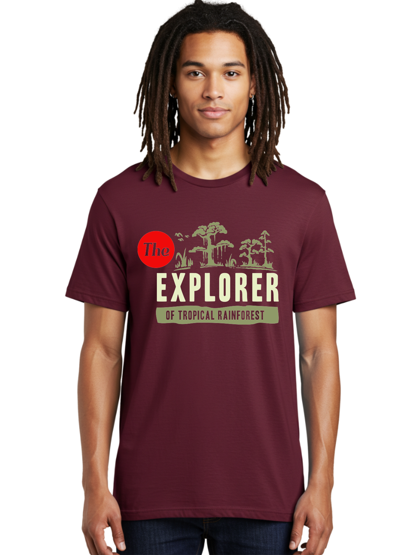 Rainforest Explorer Men'S Graphic Tee, 100% Cotton, Comfortable Casual Summer Wear, Machine Washable, Explorer, Tropical Rainforest, Expedition, Adventure Travel, Wilderness Exploration, Jungle Trek, Exotic Destinations, Eco-Tourism, Aae604 20
