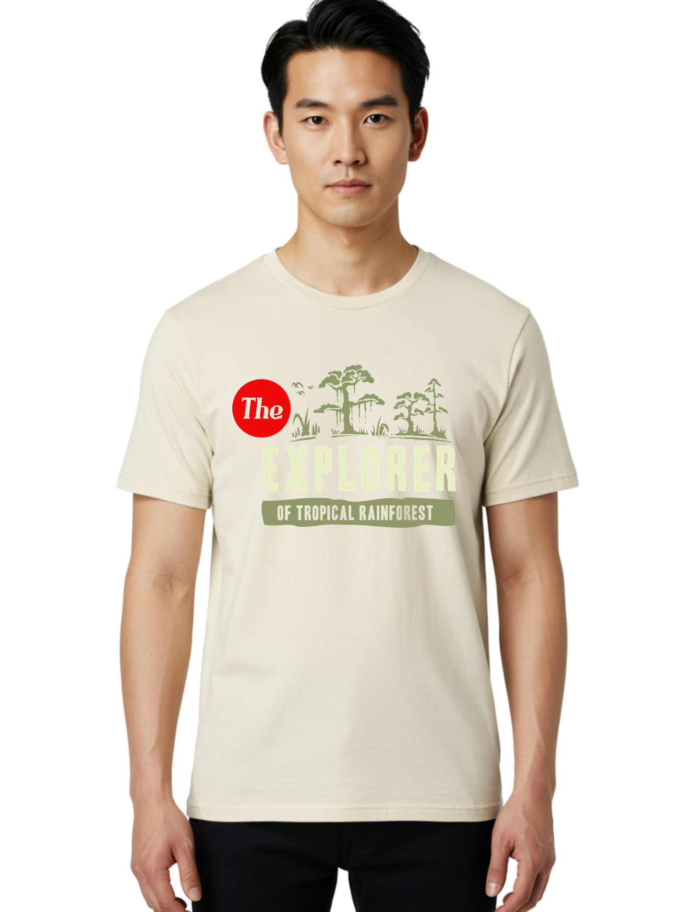 Rainforest Explorer Men'S Graphic Tee, 100% Cotton, Comfortable Casual Summer Wear, Machine Washable, Explorer, Tropical Rainforest, Expedition, Adventure Travel, Wilderness Exploration, Jungle Trek, Exotic Destinations, Eco-Tourism, Aae604 16
