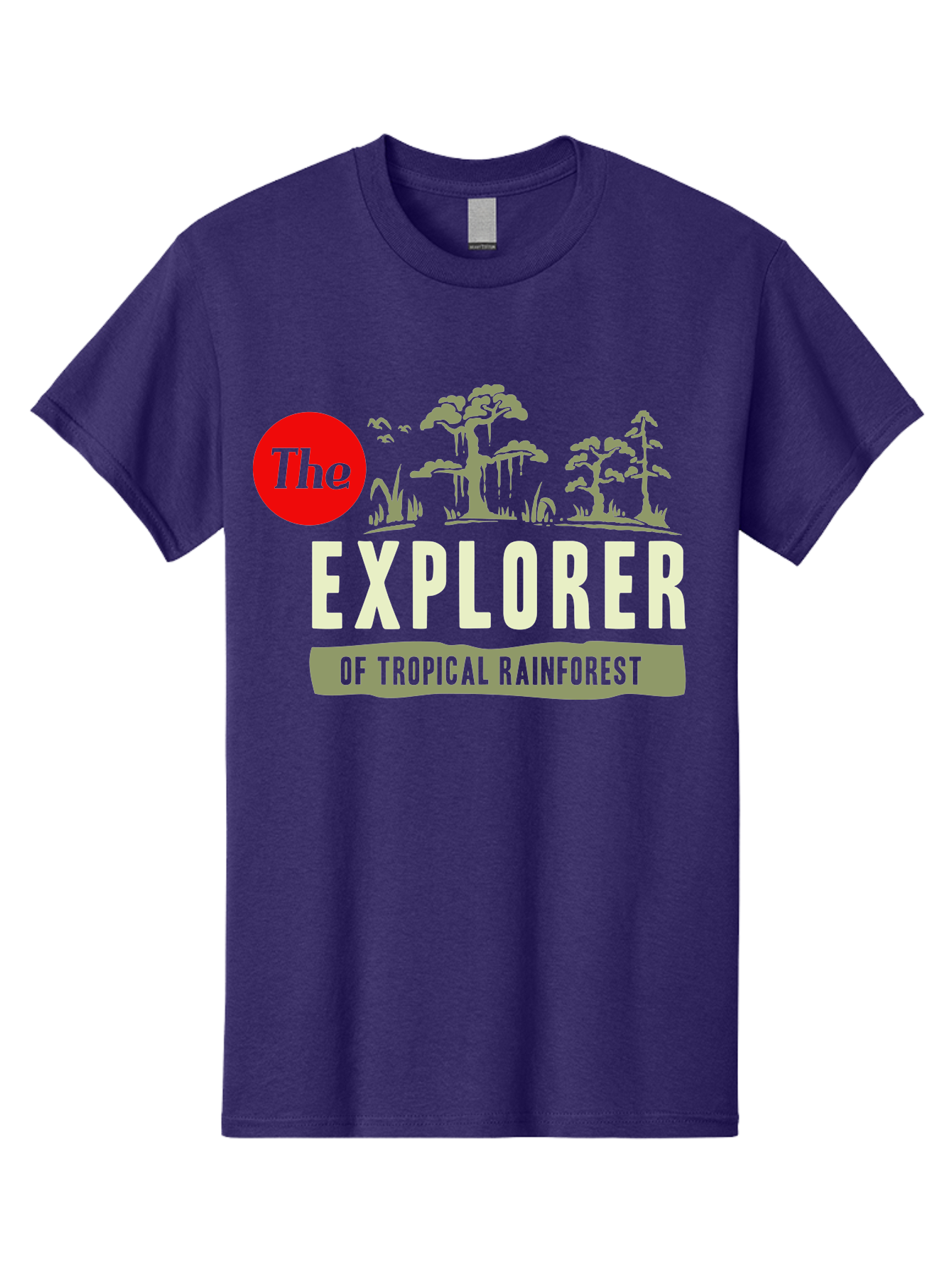 Rainforest Explorer Men'S Graphic Tee, 100% Cotton, Comfortable Casual Summer Wear, Machine Washable, Explorer, Tropical Rainforest, Expedition, Adventure Travel, Wilderness Exploration, Jungle Trek, Exotic Destinations, Eco-Tourism, Aae604 13