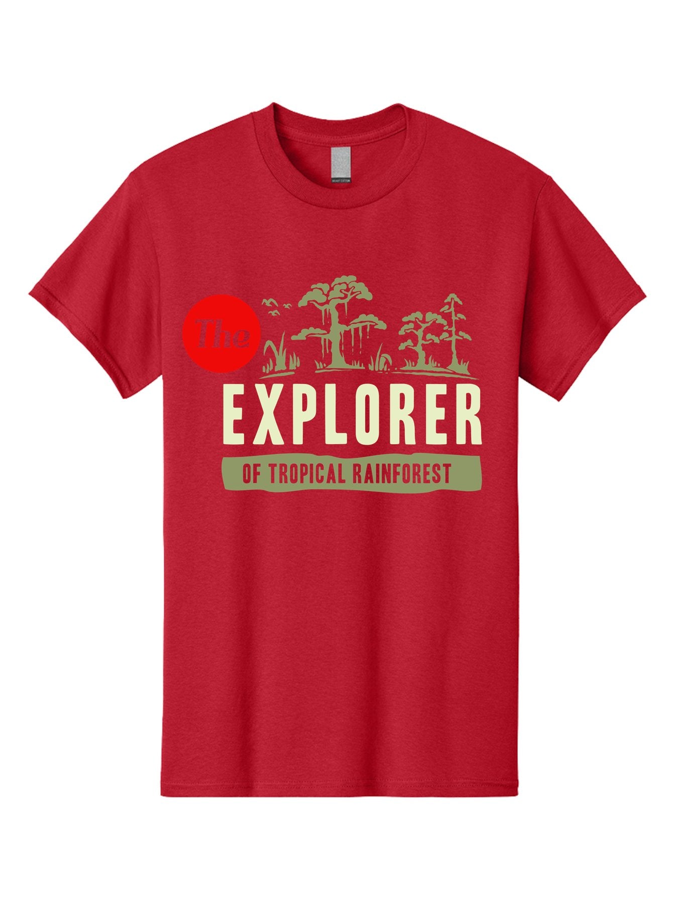 Rainforest Explorer Men'S Graphic Tee, 100% Cotton, Comfortable Casual Summer Wear, Machine Washable, Explorer, Tropical Rainforest, Expedition, Adventure Travel, Wilderness Exploration, Jungle Trek, Exotic Destinations, Eco-Tourism, Aae604 12
