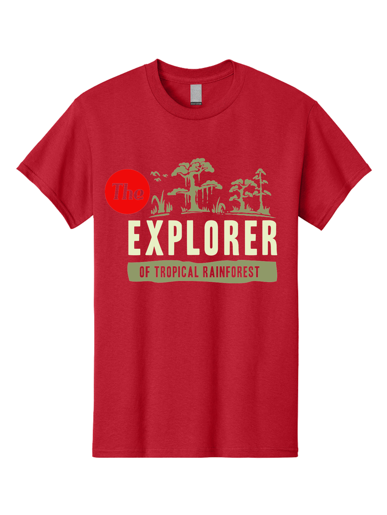 Rainforest Explorer Men'S Graphic Tee, 100% Cotton, Comfortable Casual Summer Wear, Machine Washable, Explorer, Tropical Rainforest, Expedition, Adventure Travel, Wilderness Exploration, Jungle Trek, Exotic Destinations, Eco-Tourism, Aae604 27