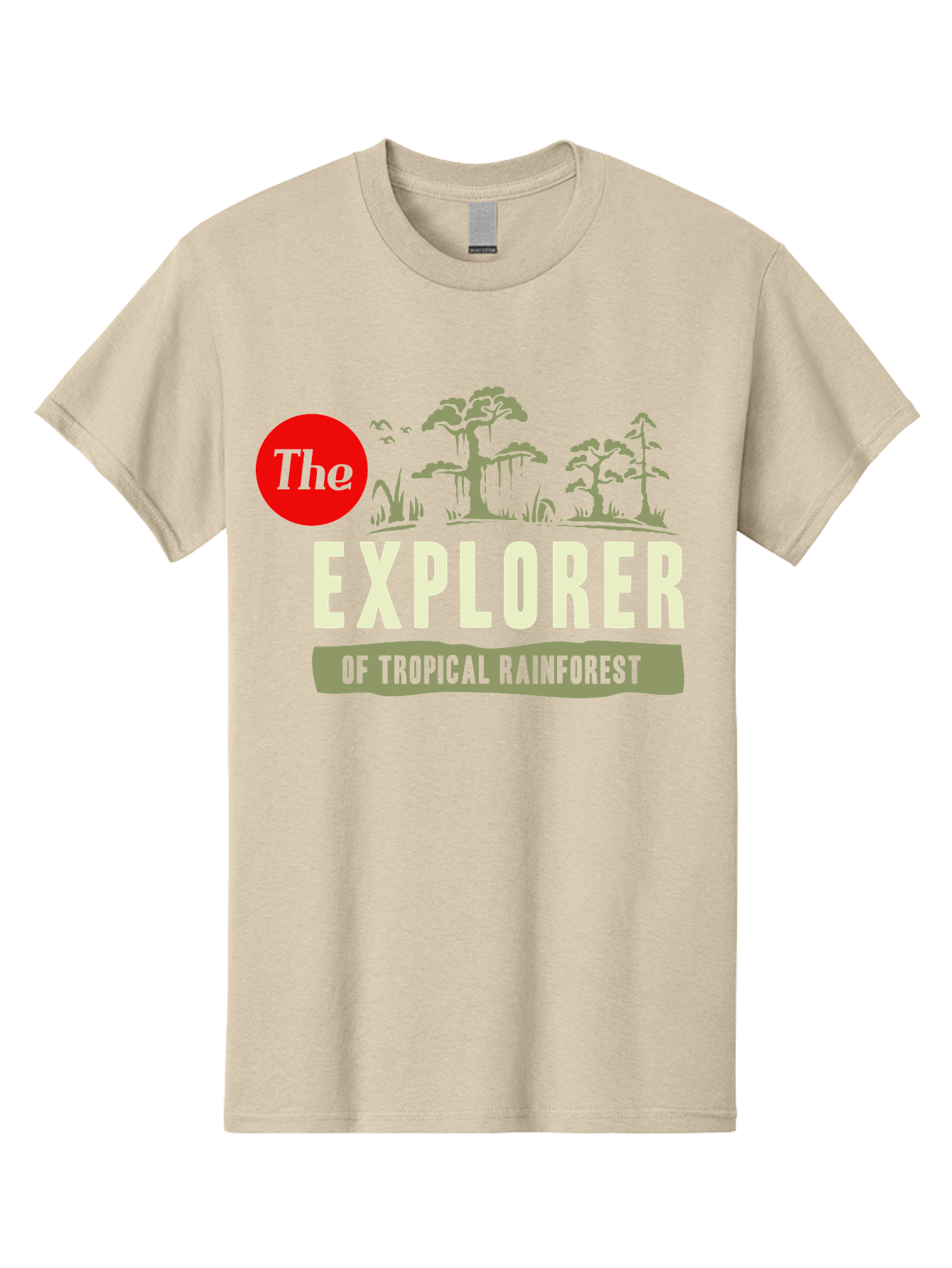 Rainforest Explorer Men'S Graphic Tee, 100% Cotton, Comfortable Casual Summer Wear, Machine Washable, Explorer, Tropical Rainforest, Expedition, Adventure Travel, Wilderness Exploration, Jungle Trek, Exotic Destinations, Eco-Tourism, Aae604 5