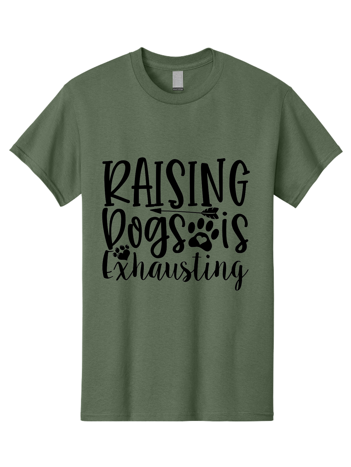 Raising Dogs Is Exhausting Men'S Graphic Tee, 100% Cotton, Comfortable Casual Summer Wear, Machine Washable, Raising Dogs, Dog Owners, Dog Lovers, Pet Care, Dog Parenting, Dog Training, Funny Quotes, Dog Humor, Pet Parenting Aae606 7