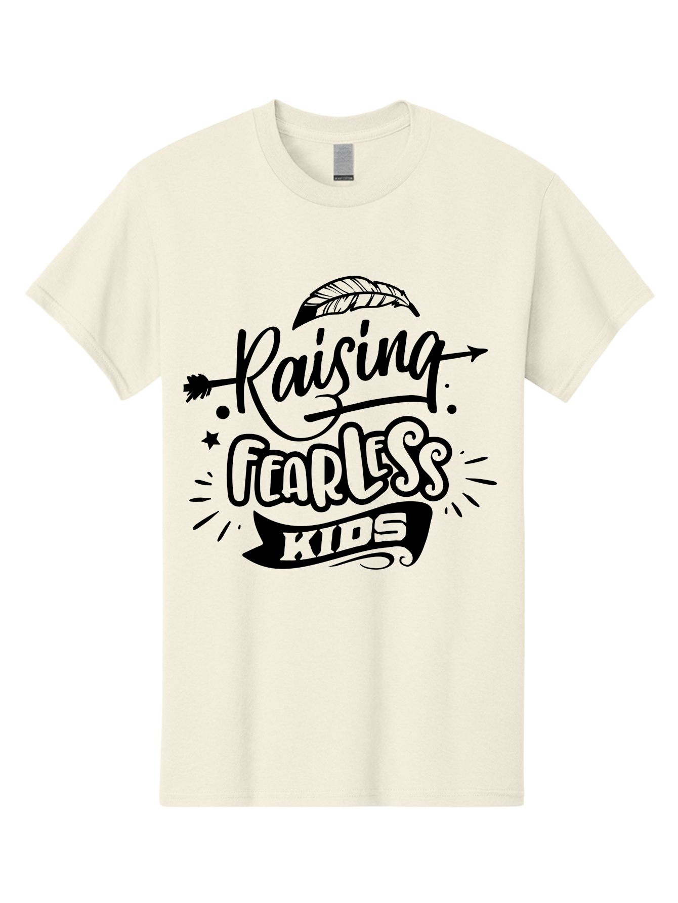 Raising Fearless Kids Men'S Graphic Tee, 100% Cotton, Comfortable Casual Summer Wear, Machine Washable, Raising Fearless Kids, Motivational Quotes, Inspirational Phrases, Parenting Tips, Confidence Boosters, Positive Affirmations, Aae608 15