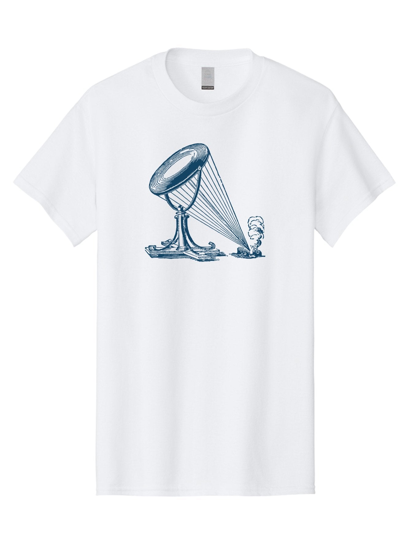 Retro Magnifying Glass Men'S Graphic Tee, 100% Cotton, Comfortable Casual Summer Wear, Machine Washable, Vintage Gramophone, Retro Sound, Classic Music, Antique Technology, Old-Fashioned, Nostalgic Vibes, Music Player, Sound Waves, Aae612 14