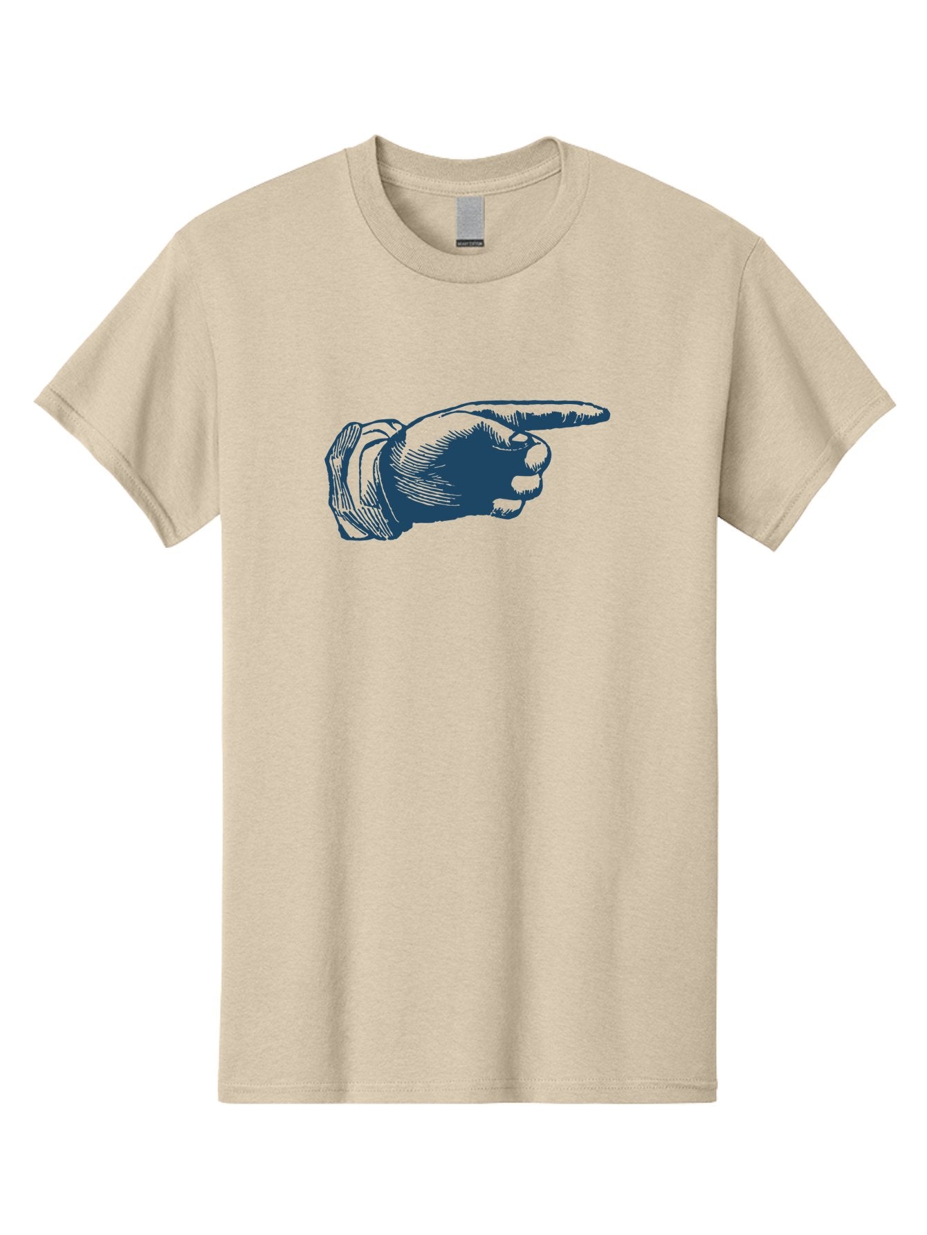 Retro Pointing Hand Men'S Graphic Tee, 100% Cotton, Comfortable Casual Summer Wear, Machine Washable, Hand Pointing, Index Finger, Direction Indicator, Gesture, Hand Gesture, Pointing Gesture, Finger Pointing Aae613 14