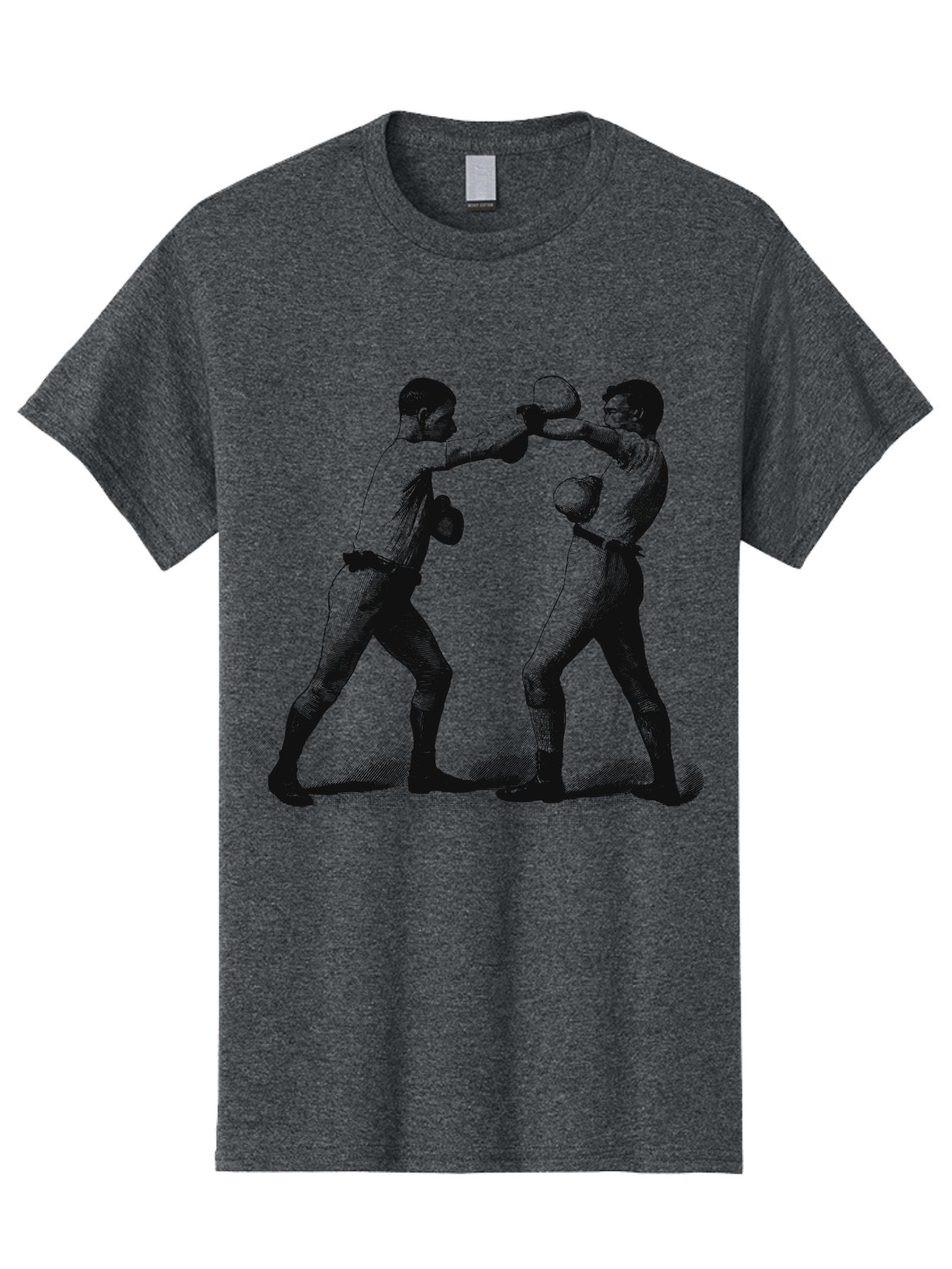 Ropekings Men'S Graphic Tee, 100% Cotton, Comfortable Casual Summer Wear, Machine Washable, Two Boxers Fighting, Boxing Match, Martial Arts, Combat Sports, Physical Fitness, Intense Action, Gloves, Punch, Fight, Athletic Competition, Aae618 13