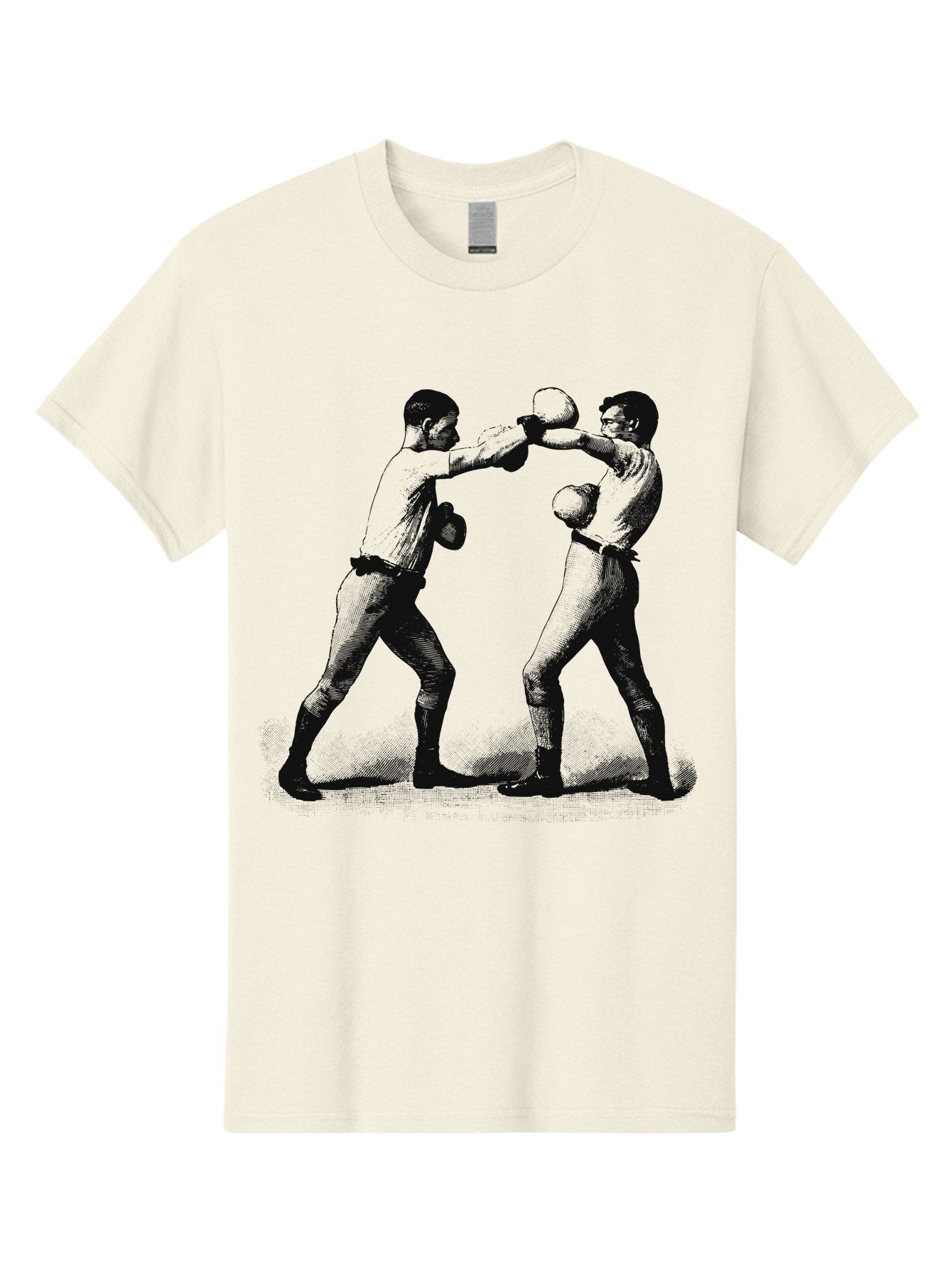 Ropekings Men'S Graphic Tee, 100% Cotton, Comfortable Casual Summer Wear, Machine Washable, Two Boxers Fighting, Boxing Match, Martial Arts, Combat Sports, Physical Fitness, Intense Action, Gloves, Punch, Fight, Athletic Competition, Aae618 8