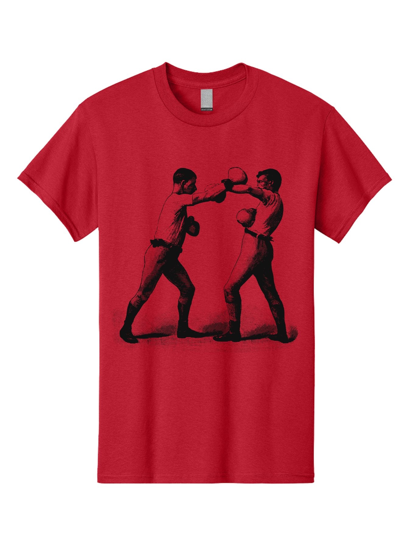 Ropekings Men'S Graphic Tee, 100% Cotton, Comfortable Casual Summer Wear, Machine Washable, Two Boxers Fighting, Boxing Match, Martial Arts, Combat Sports, Physical Fitness, Intense Action, Gloves, Punch, Fight, Athletic Competition, Aae618 14