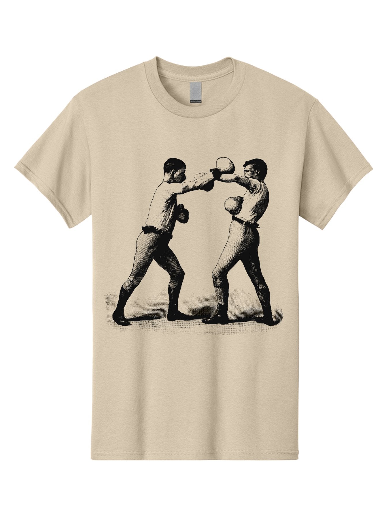 Ropekings Men'S Graphic Tee, 100% Cotton, Comfortable Casual Summer Wear, Machine Washable, Two Boxers Fighting, Boxing Match, Martial Arts, Combat Sports, Physical Fitness, Intense Action, Gloves, Punch, Fight, Athletic Competition, Aae618 7