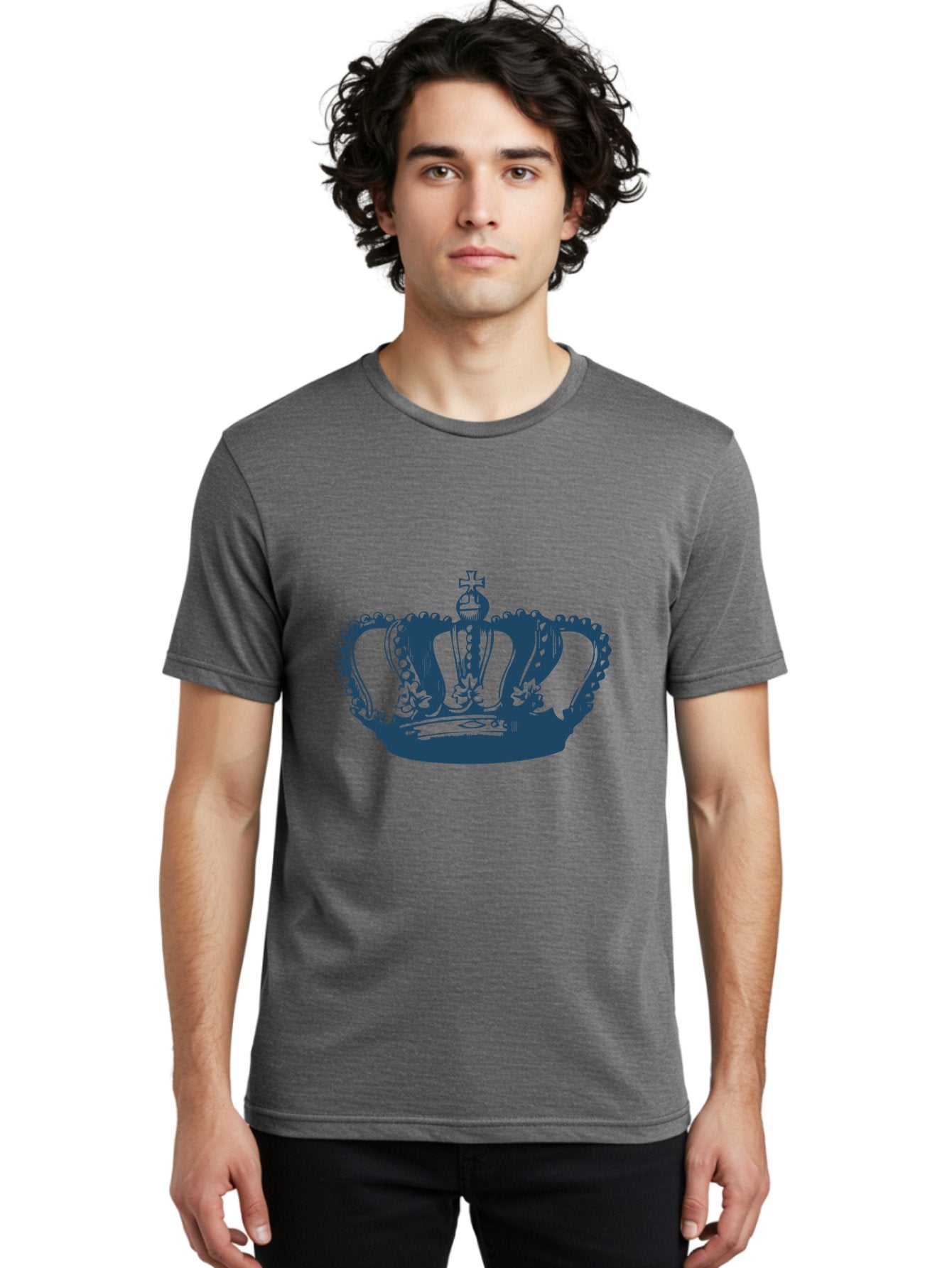 Royal Reign Crown Men'S Graphic Tee, 100% Cotton, Comfortable Casual Summer Wear, Machine Washable, Royal Crown, Luxury Symbol, Monarch Emblem, Aristocratic Headpiece, Regal Adornment, Majestic Tiara, Crown Jewels, Symbolic Regalia Aae621 21